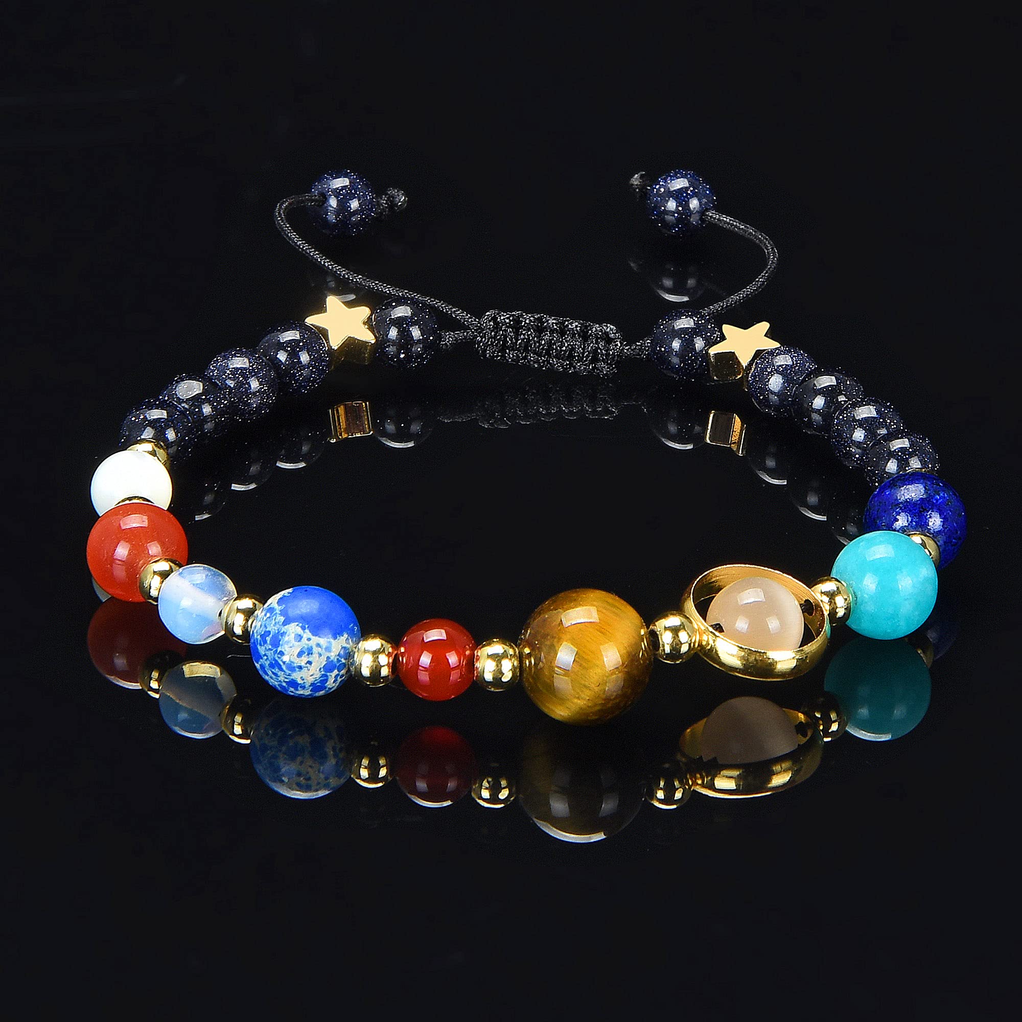 Foto 4 pulgar | Pulsera West Coast Jewelry, Sistema Solar, Piedra Natural, 6 Mm - Venta Internacional.