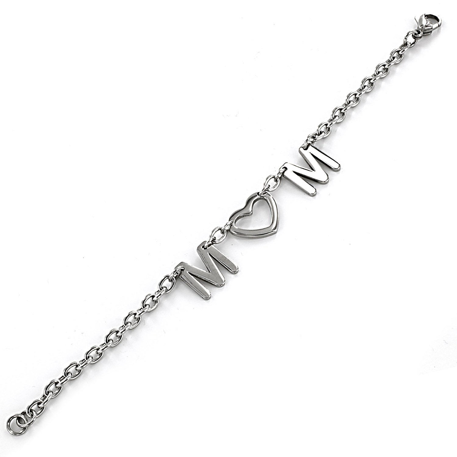 Foto 6 pulgar | Pulsera West Coast Jewelry De Acero Inoxidable Con Forma De Corazón «love» - Venta Internacional.
