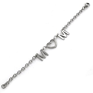 Foto 5 | Pulsera West Coast Jewelry De Acero Inoxidable Con Forma De Corazón «love» - Venta Internacional.