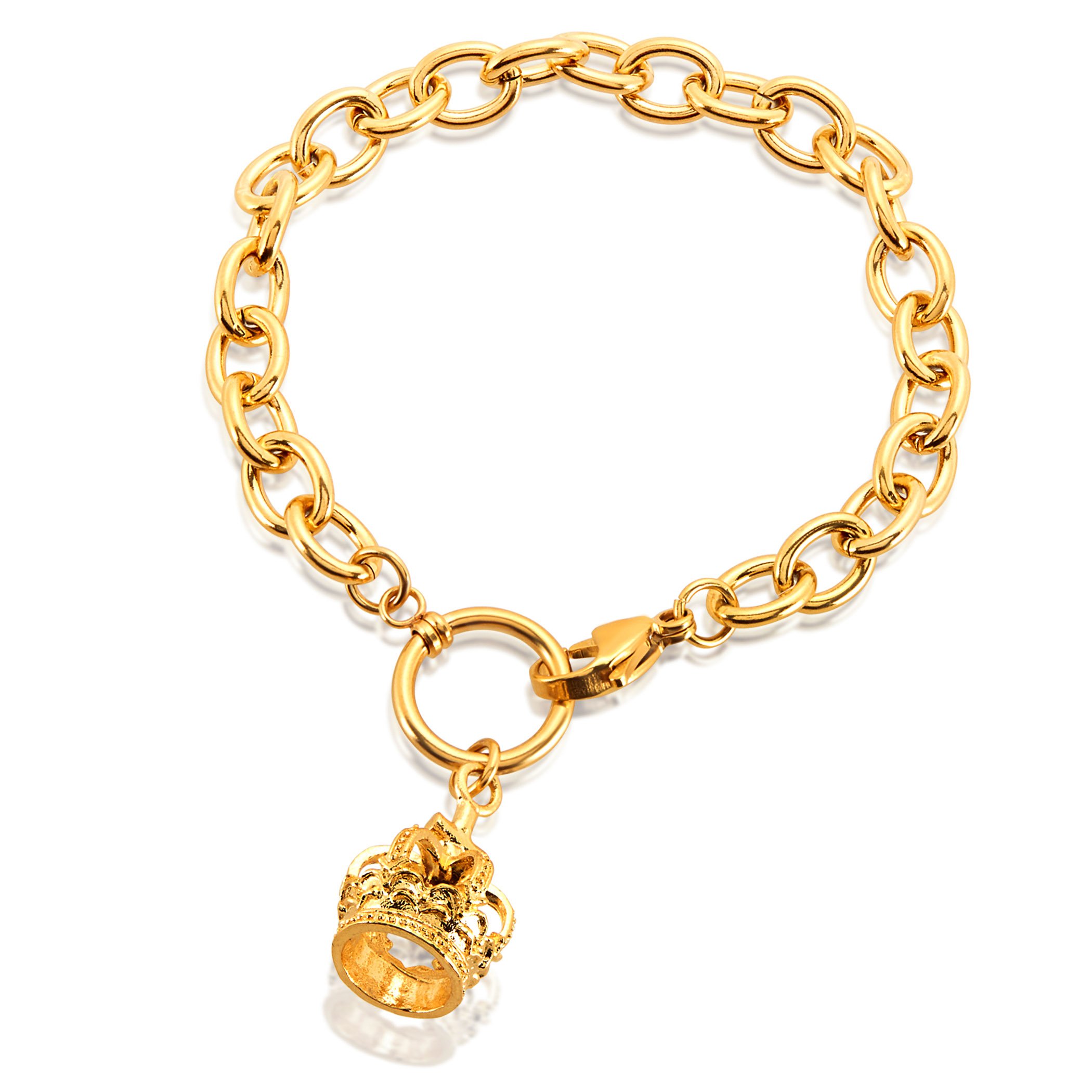 Foto 1 | Pulsera West Coast Jewelry De Acero Inoxidable Chapada En Oro Para Mujer - Venta Internacional.