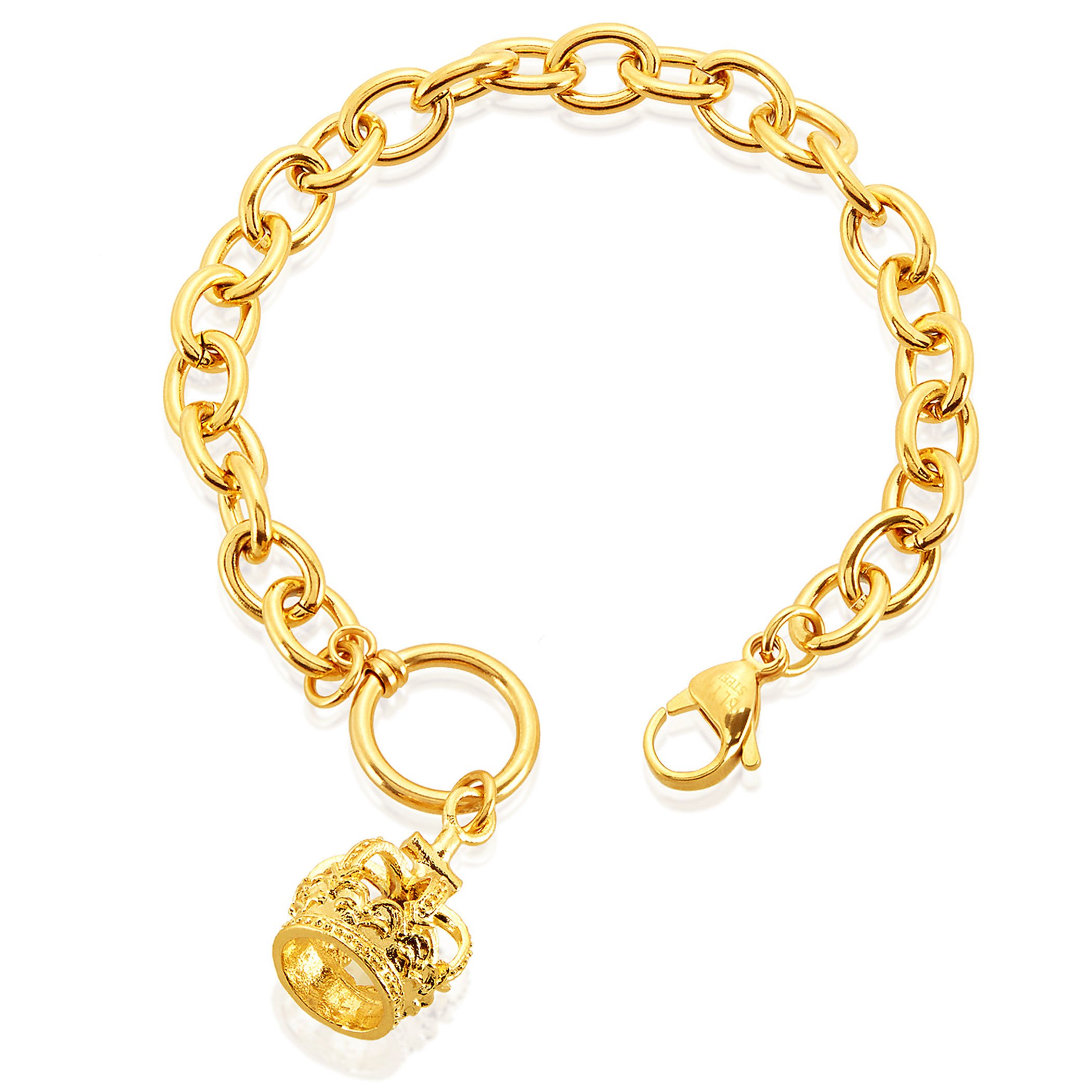 Foto 3 pulgar | Pulsera West Coast Jewelry De Acero Inoxidable Chapada En Oro Para Mujer - Venta Internacional.
