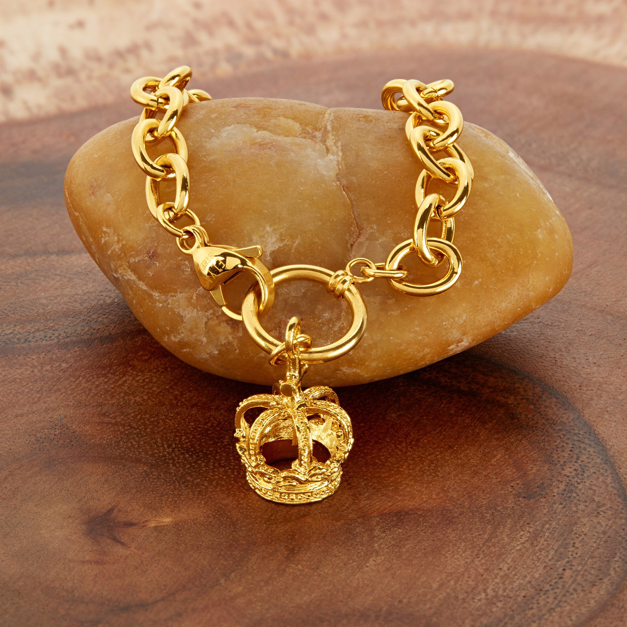 Foto 4 | Pulsera West Coast Jewelry De Acero Inoxidable Chapada En Oro Para Mujer - Venta Internacional.