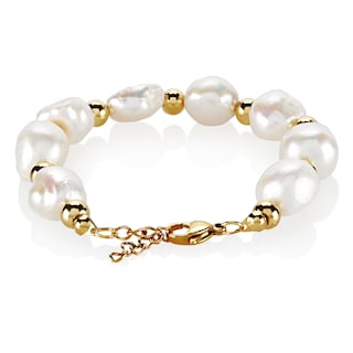Foto 2 | Pulsera De Acero Inoxidable Con Perlas De Agua Dulce De West Coast Jewelry - Venta Internacional.