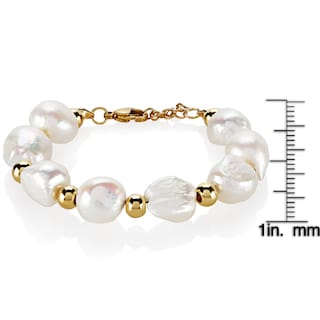 Foto 3 | Pulsera De Acero Inoxidable Con Perlas De Agua Dulce De West Coast Jewelry - Venta Internacional.