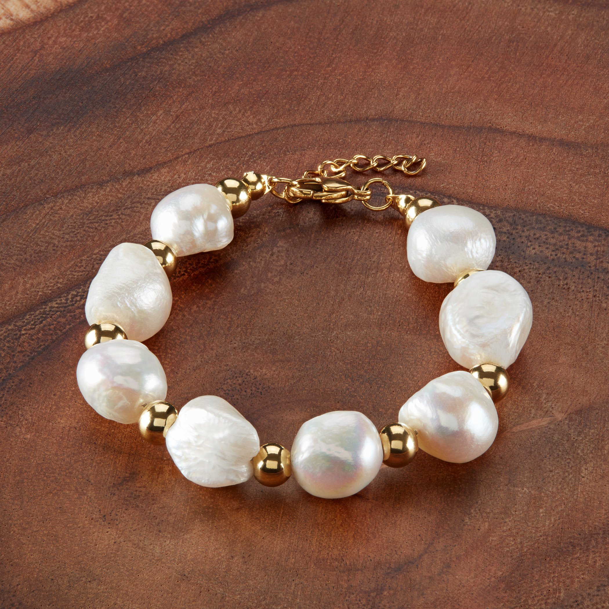 Foto 6 pulgar | Pulsera De Acero Inoxidable Con Perlas De Agua Dulce De West Coast Jewelry - Venta Internacional.