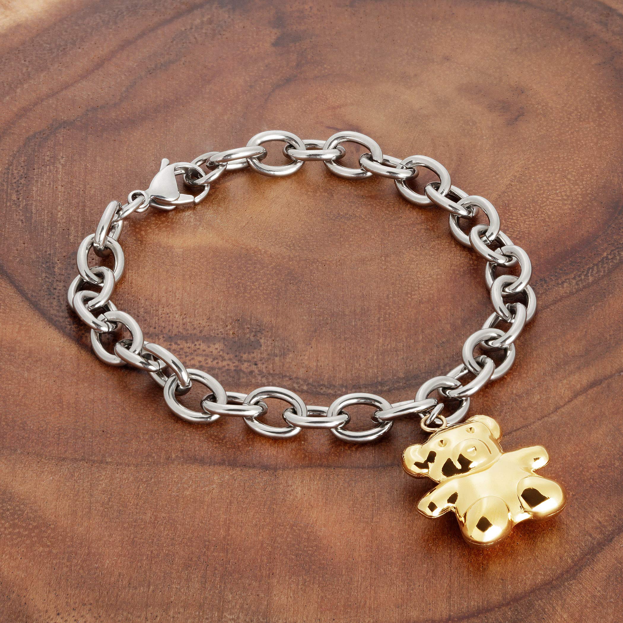 Foto 5 pulgar | Pulsera West Coast Jewelry De Acero Inoxidable Chapada En Oro Para Mujer - Venta Internacional.