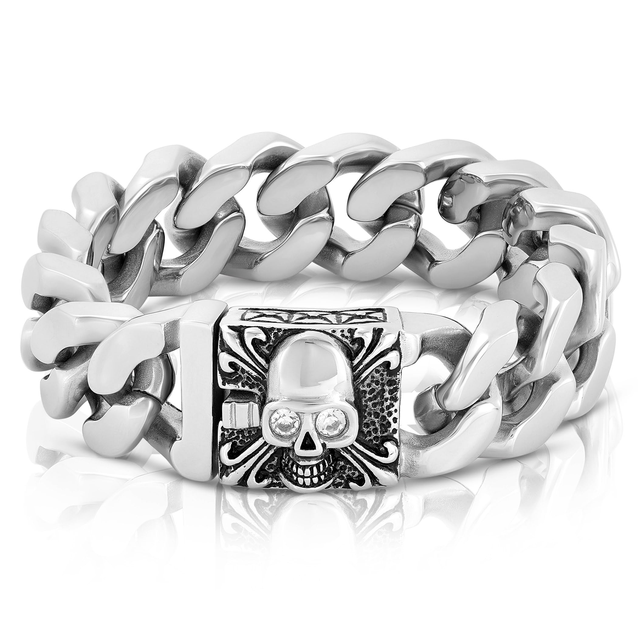 Foto 2 pulgar | Pulsera West Coast Jewelry Crucible De Acero Para Hombre, 20 Mm - Venta Internacional.