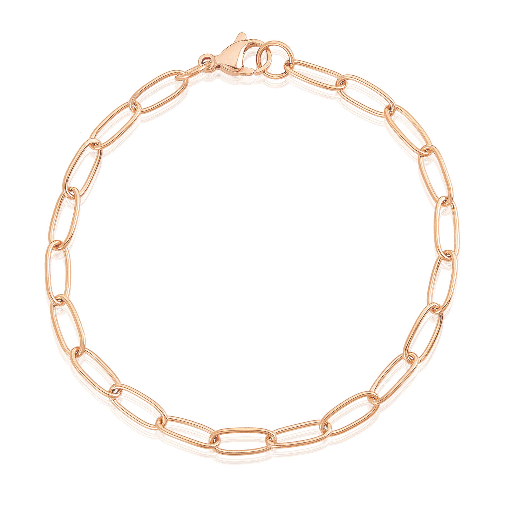 Foto 2 pulgar | Pulsera West Coast Jewelry De Acero Inoxidable Chapado En Oro Rosa - Venta Internacional.