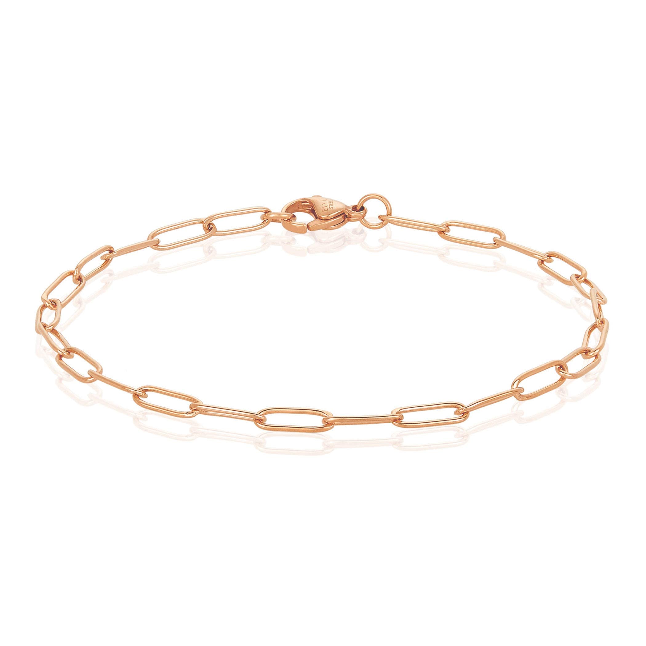 Foto 3 | Pulsera West Coast Jewelry De Acero Inoxidable Chapado En Oro Rosa - Venta Internacional.