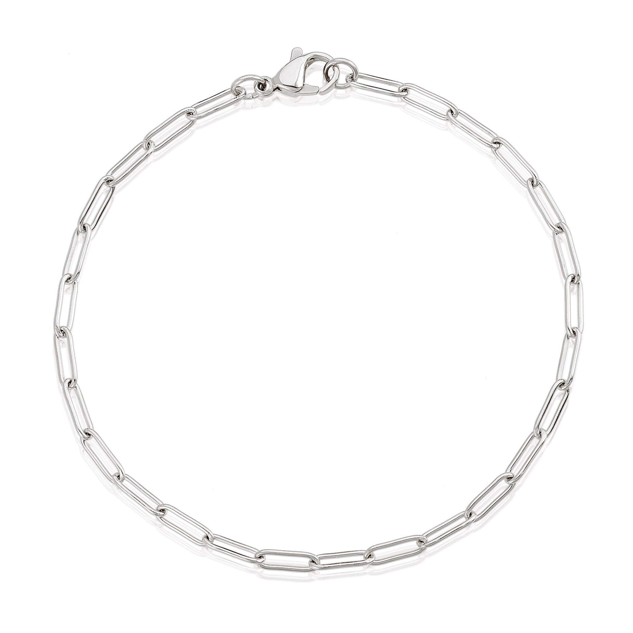Foto 1 | Pulsera West Coast Jewelry De Acero Inoxidable Con Clip, 3 Mm - Venta Internacional.