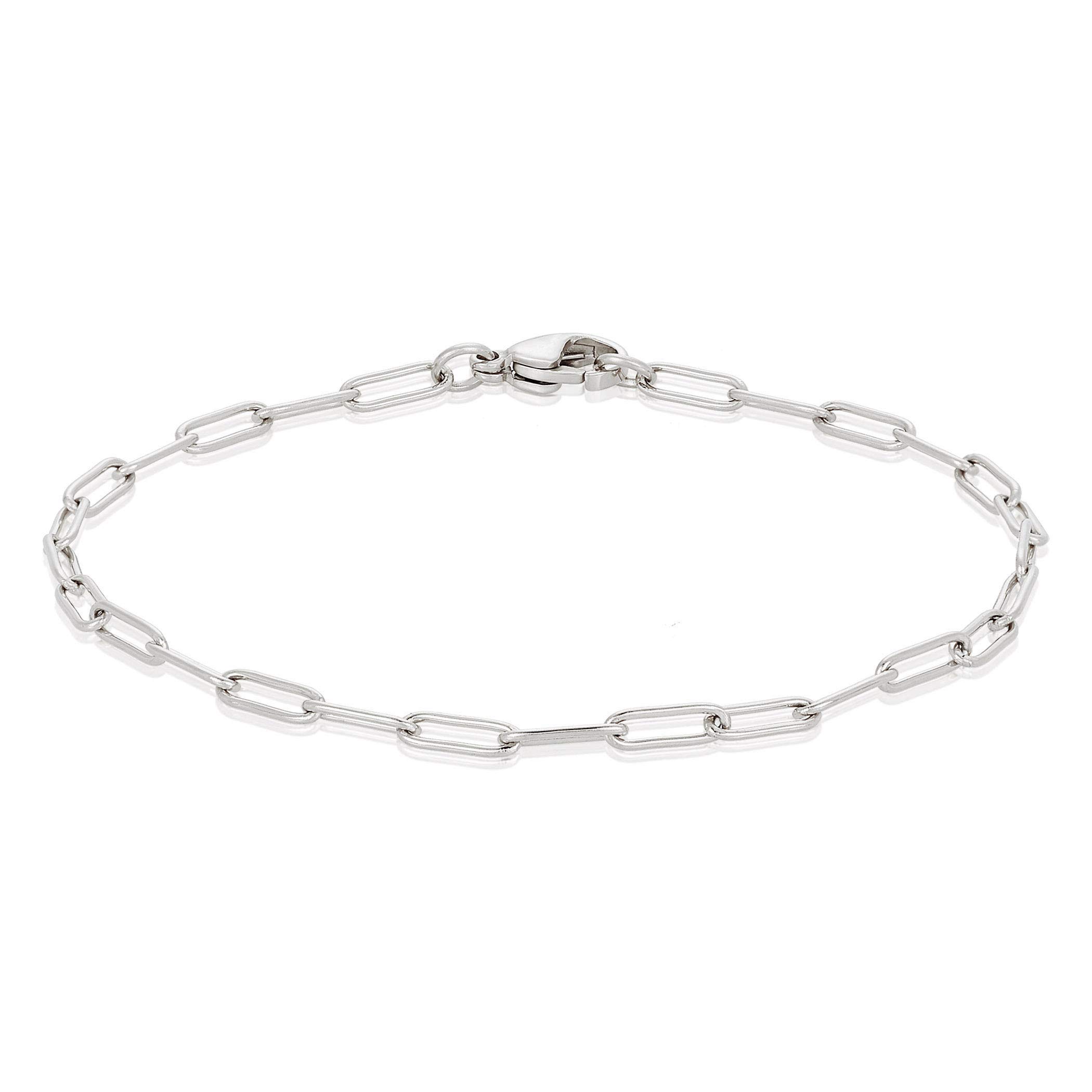 Foto 3 | Pulsera West Coast Jewelry De Acero Inoxidable Con Clip, 3 Mm - Venta Internacional.