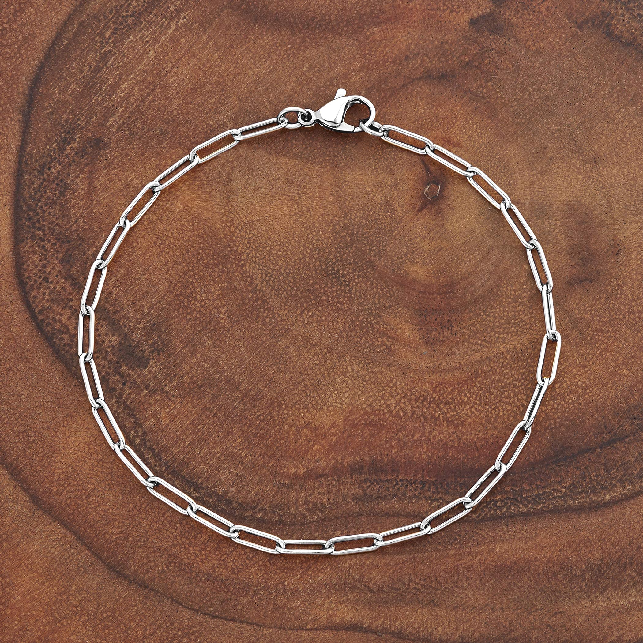 Foto 6 | Pulsera West Coast Jewelry De Acero Inoxidable Con Clip, 3 Mm - Venta Internacional.