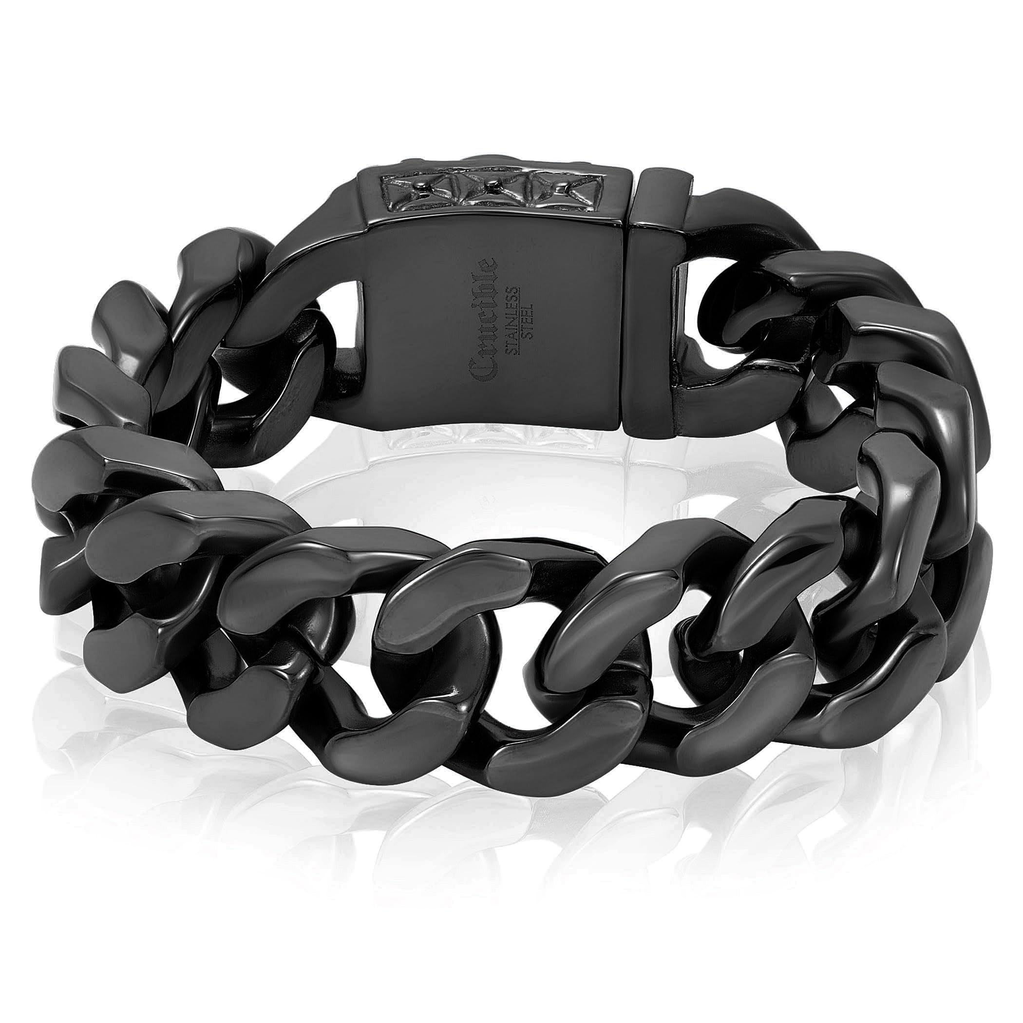 Foto 3 pulgar | Pulsera West Coast Jewelry Crucible Para Hombre, Acero Chapado En Negro - Venta Internacional.