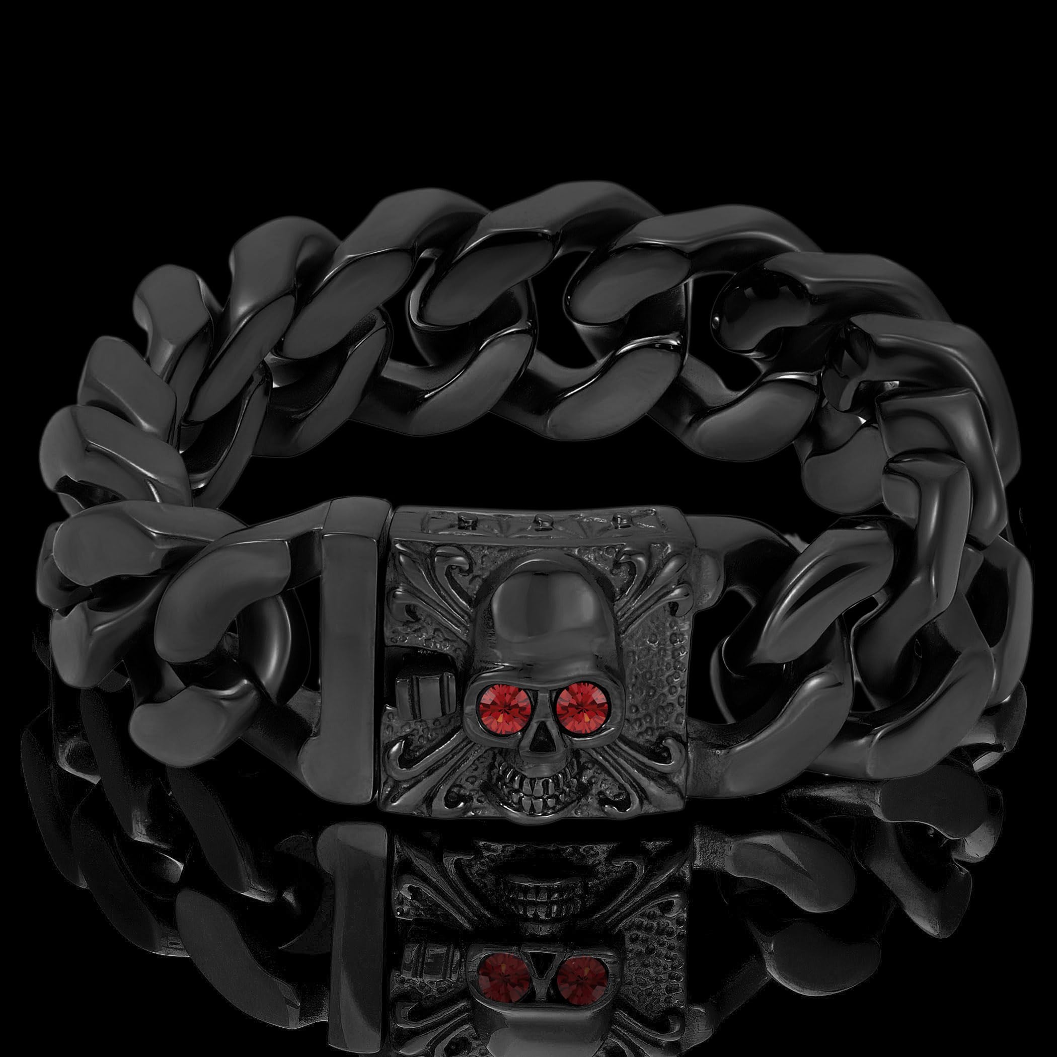 Foto 4 pulgar | Pulsera West Coast Jewelry Crucible Para Hombre, Acero Chapado En Negro - Venta Internacional.