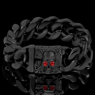 Foto 3 | Pulsera West Coast Jewelry Crucible Para Hombre, Acero Chapado En Negro - Venta Internacional.