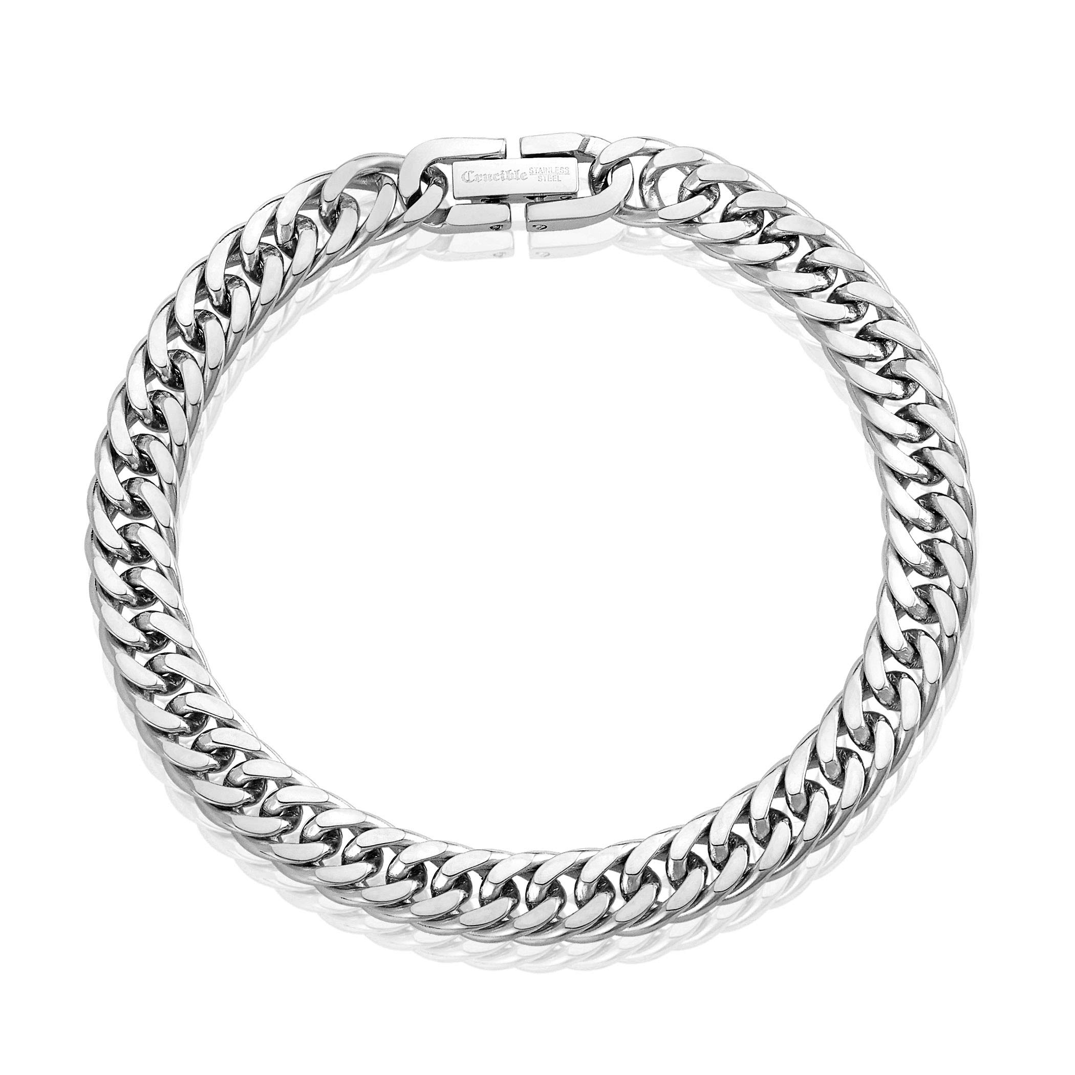 Foto 2 pulgar | Pulsera West Coast Jewelry Crucible De Acero Inoxidable Pulido - Venta Internacional.
