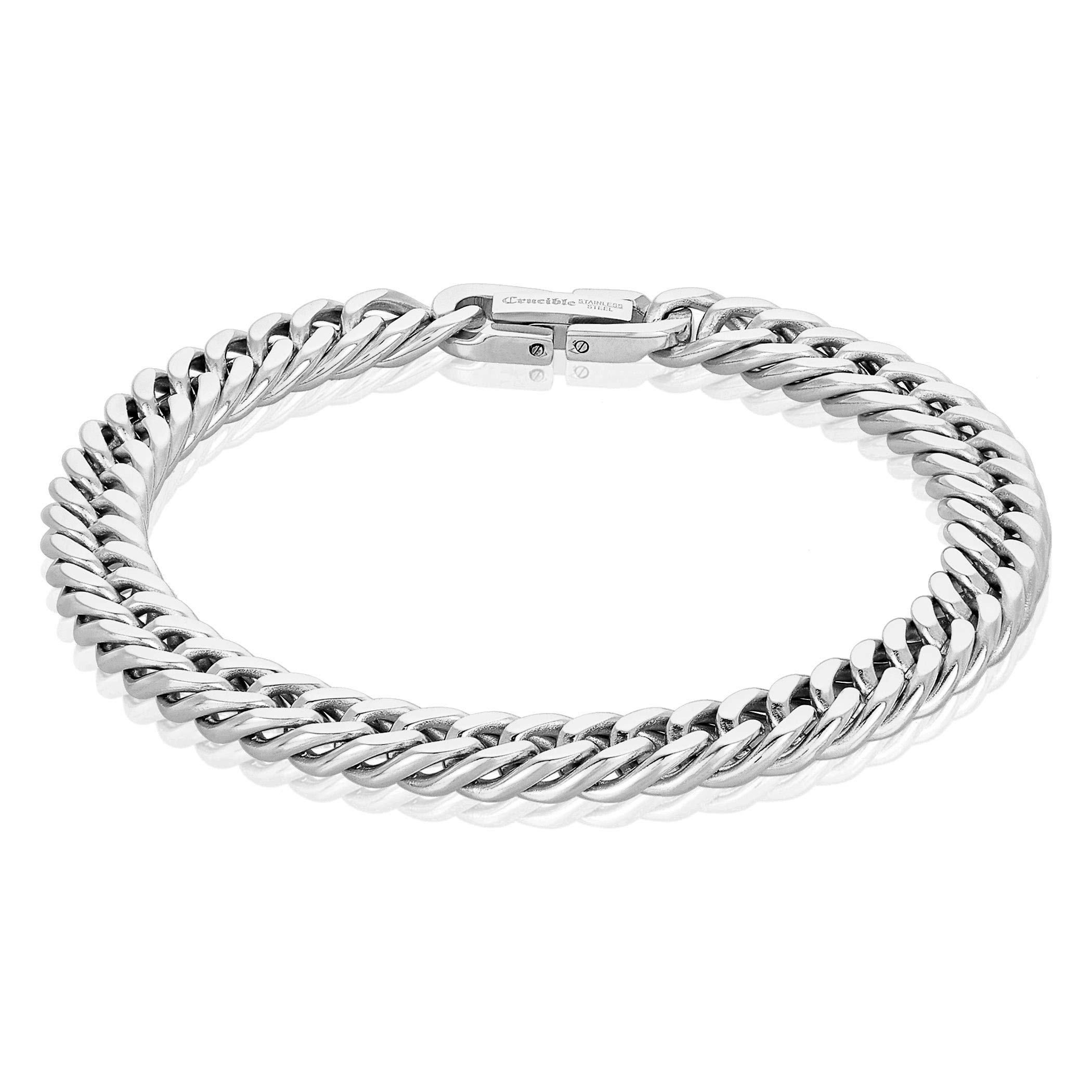 Foto 3 pulgar | Pulsera West Coast Jewelry Crucible De Acero Inoxidable Pulido - Venta Internacional.