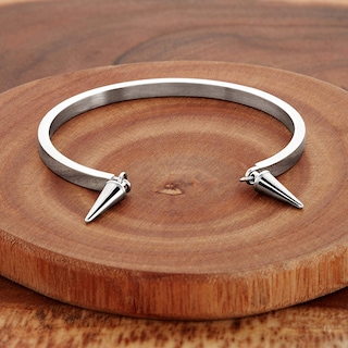 Foto 4 | Brazalete De Acero Inoxidable Pulido De West Coast Jewelry - Venta Internacional.