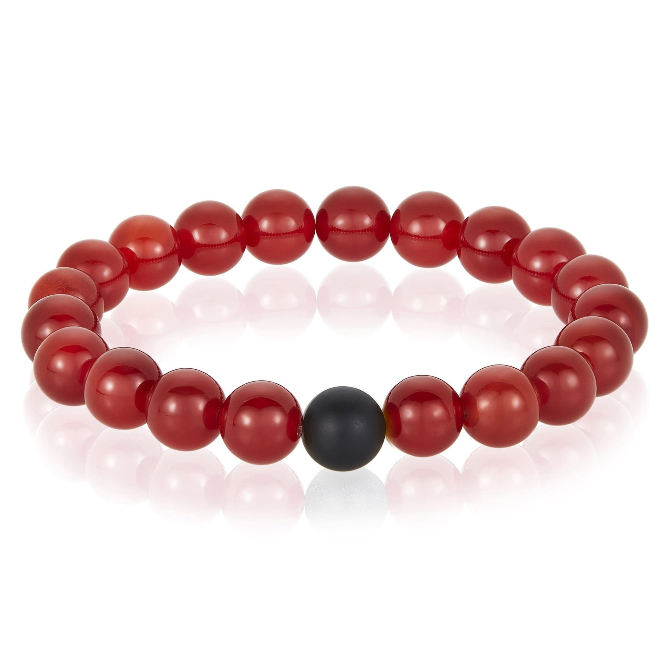 Foto 1 | Pulsera West Coast Jewelry Crisol Con Piedra De Ágata Roja - Venta Internacional.