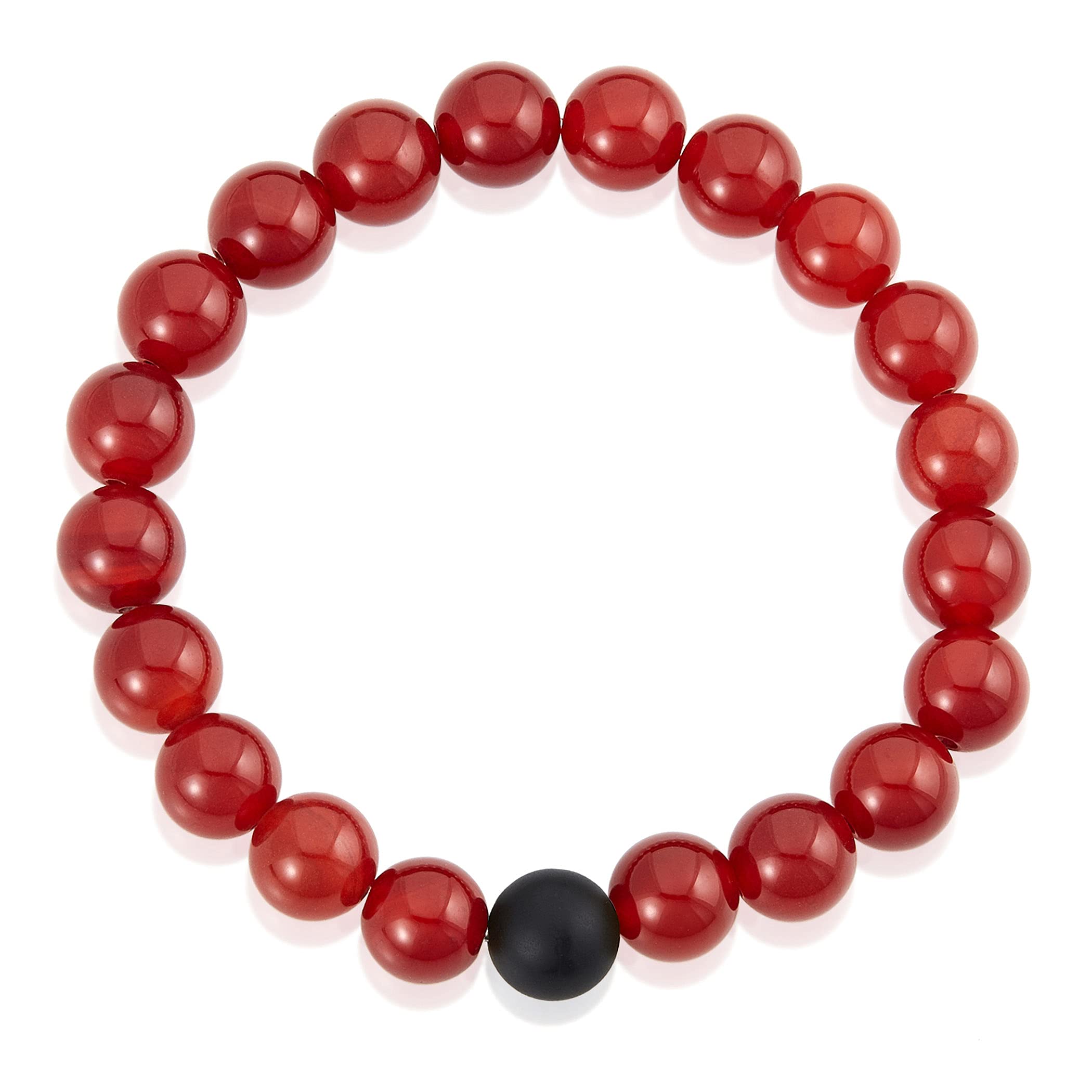 Foto 2 | Pulsera West Coast Jewelry Crisol Con Piedra De Ágata Roja - Venta Internacional.