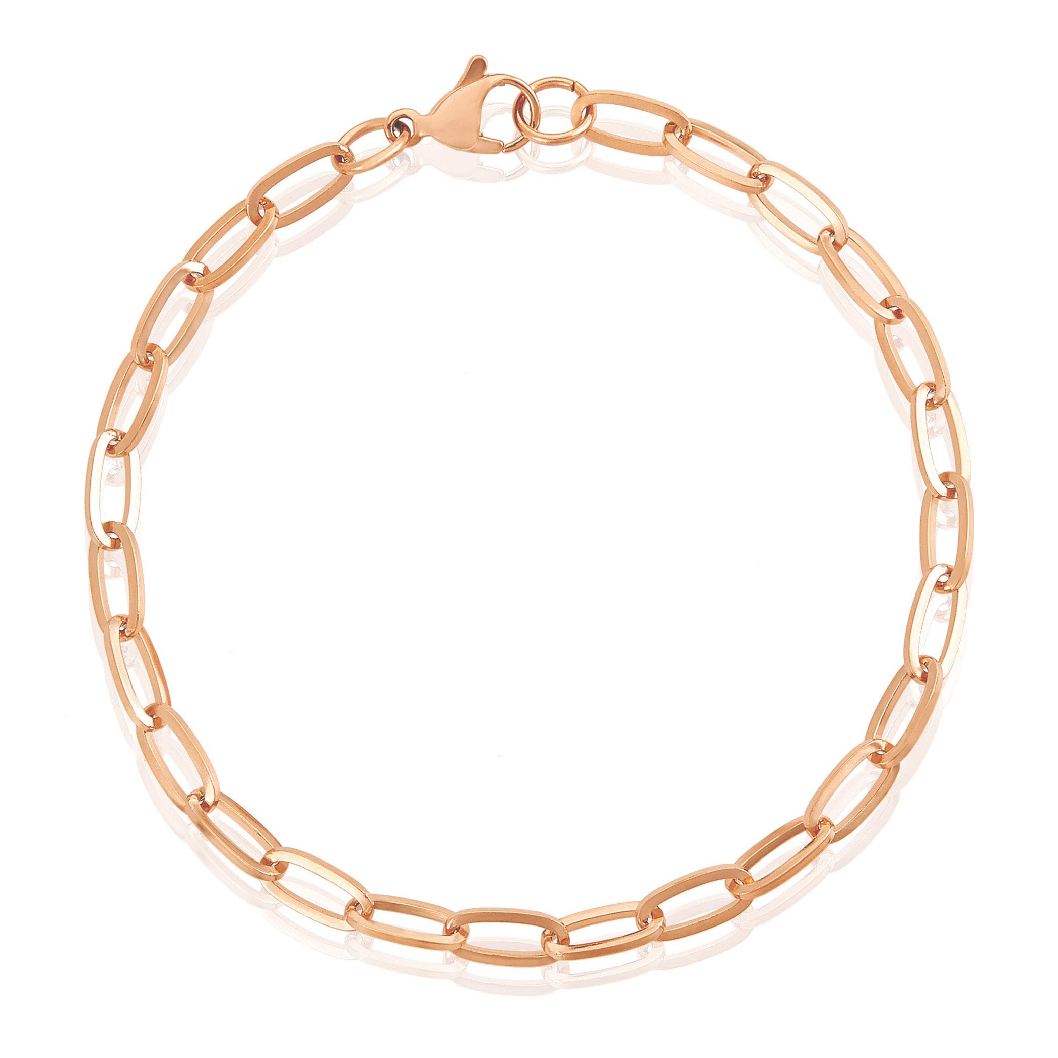 Foto 2 pulgar | Pulsera West Coast Jewelry De Acero Inoxidable Chapado En Oro Rosa - Venta Internacional.