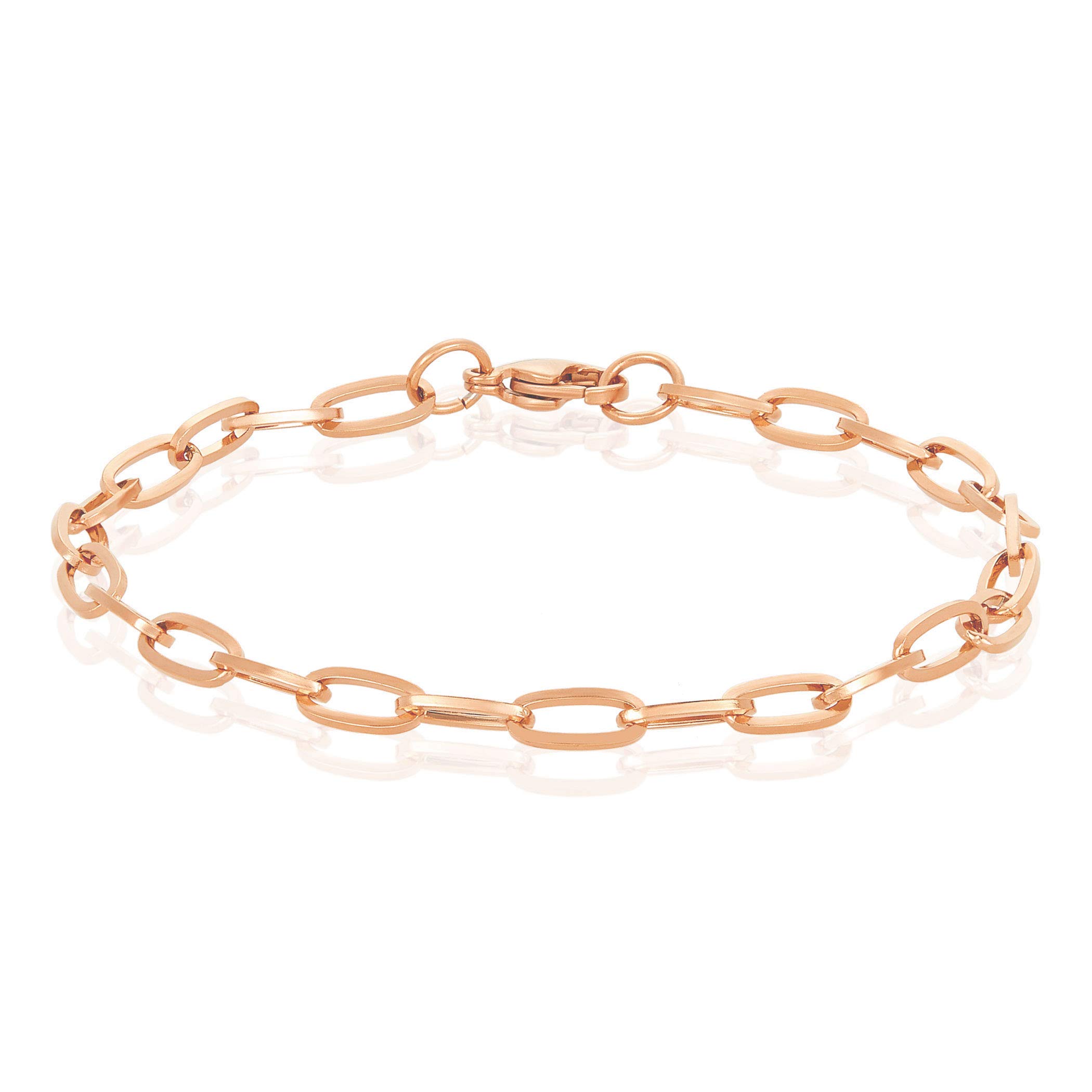 Foto 4 pulgar | Pulsera West Coast Jewelry De Acero Inoxidable Chapado En Oro Rosa - Venta Internacional.