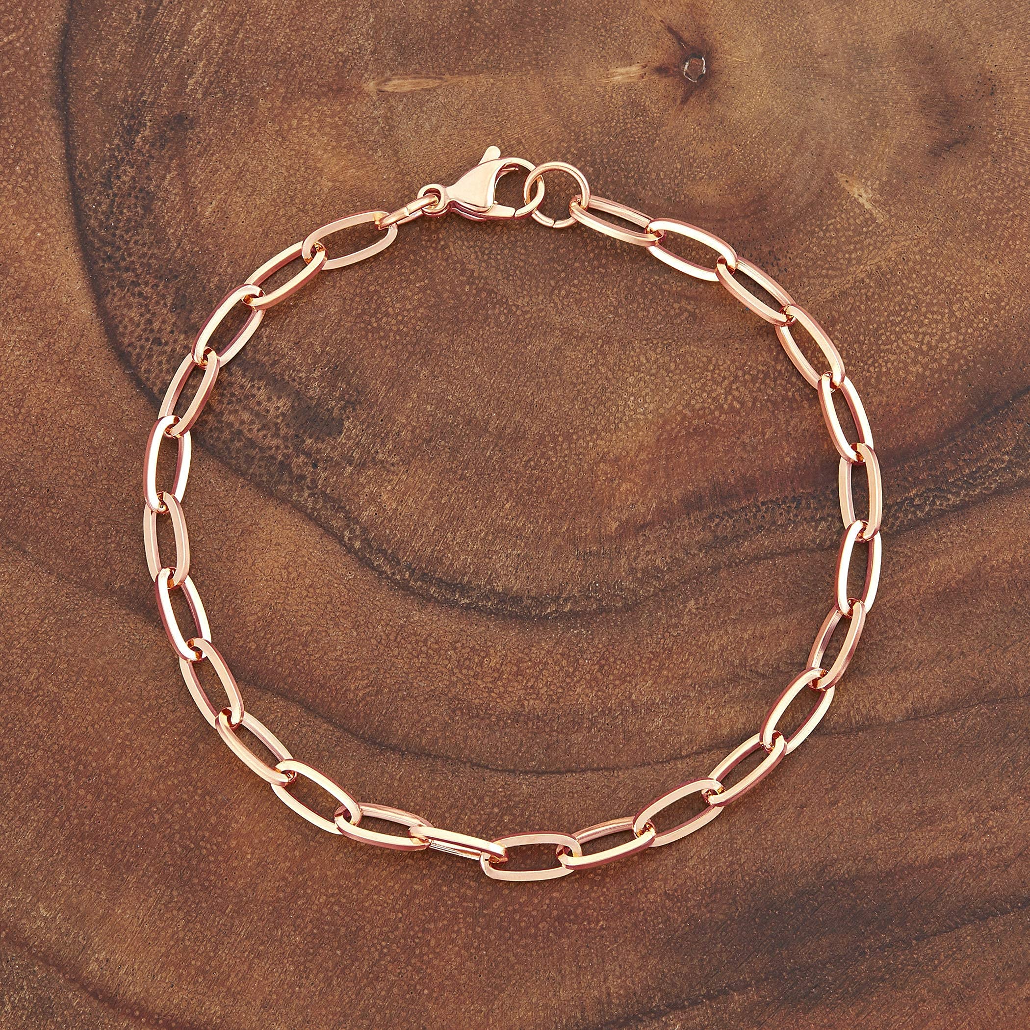 Foto 8 pulgar | Pulsera West Coast Jewelry De Acero Inoxidable Chapado En Oro Rosa - Venta Internacional.