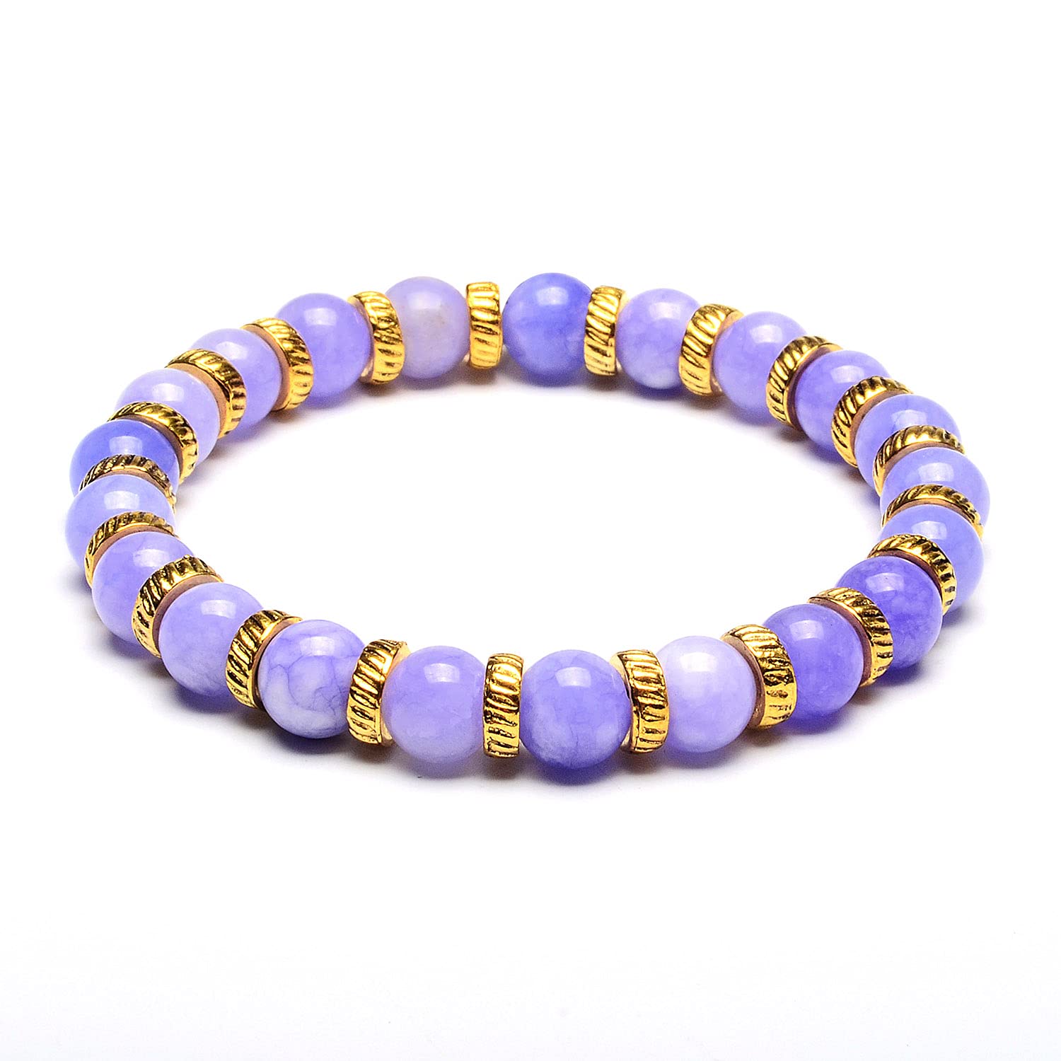 Foto 1 | Pulsera West Coast Jewelry Con Piedra De Jade Púrpura Teñida De 8 Mm - Venta Internacional.
