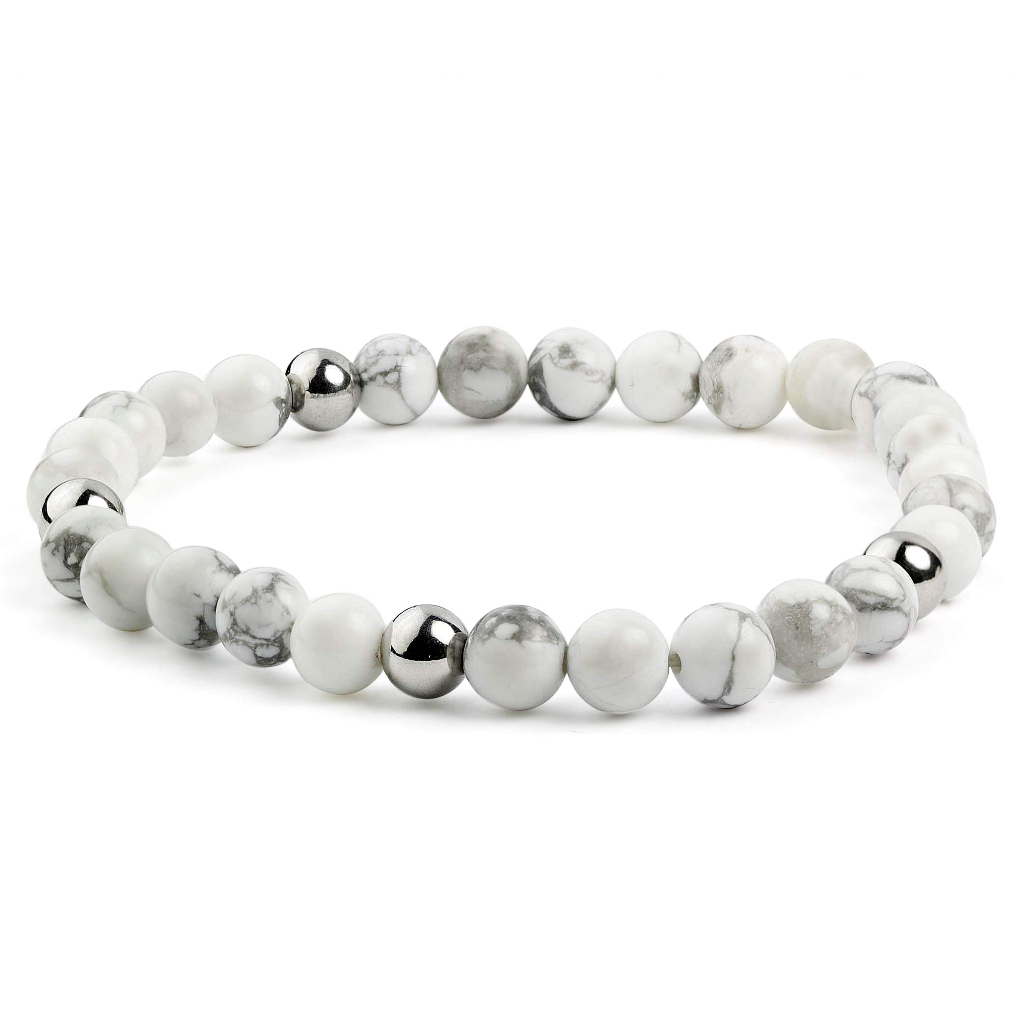 Foto 1 | Pulsera West Coast Jewelry Con Cuentas De Acero Blanco Y Turquesa - Venta Internacional.