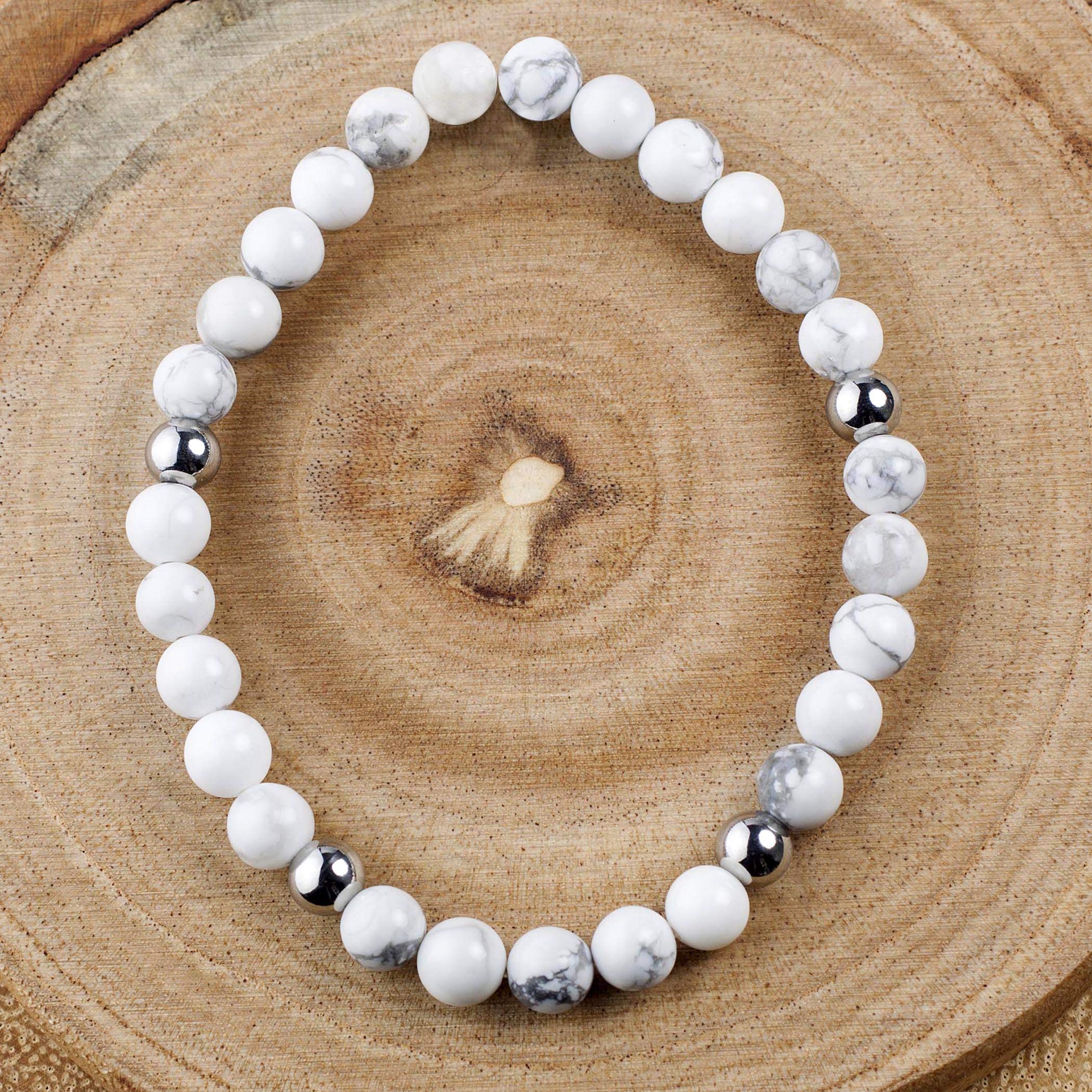 Foto 5 pulgar | Pulsera West Coast Jewelry Con Cuentas De Acero Blanco Y Turquesa - Venta Internacional.