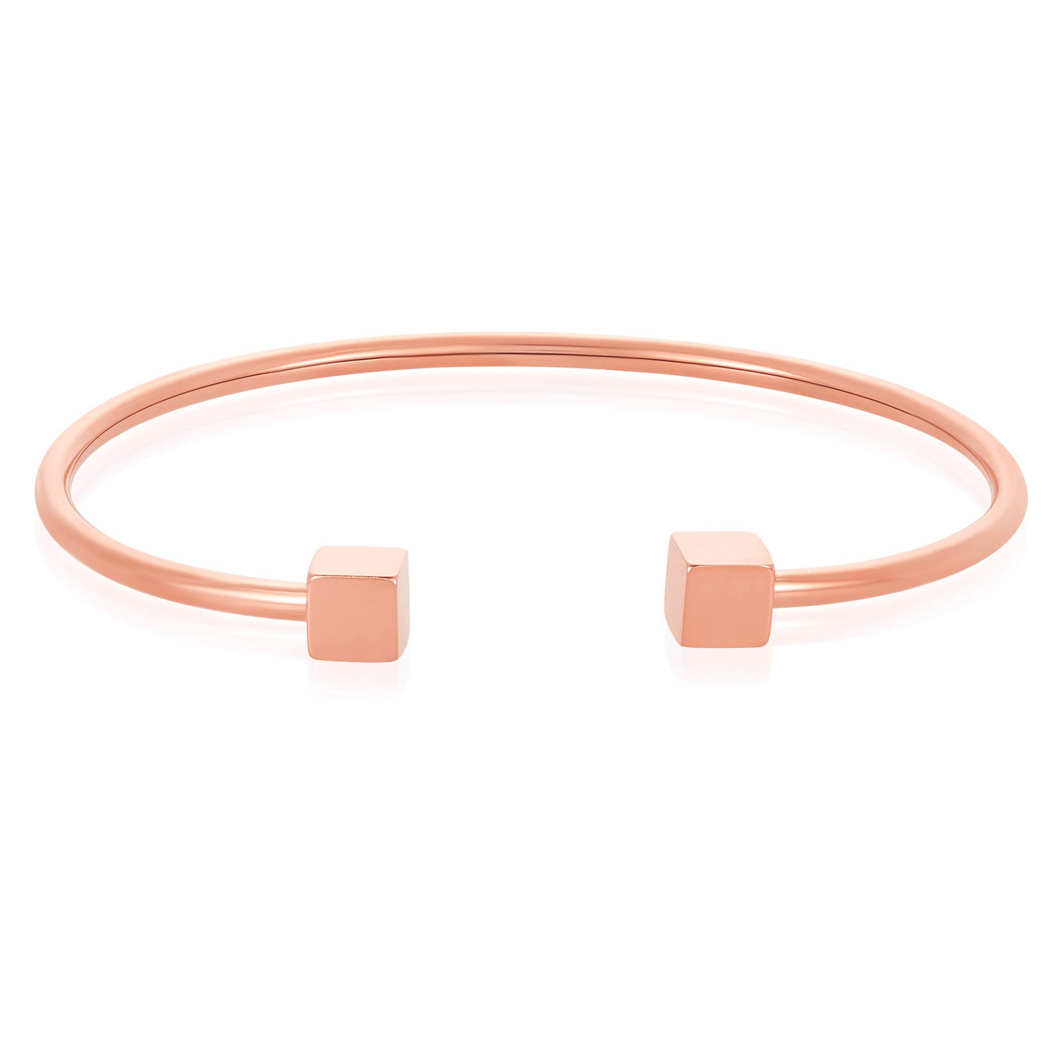 Foto 2 | Brazalete West Coast Jewelry Elya De Acero Chapado En Oro Rosa - Venta Internacional.