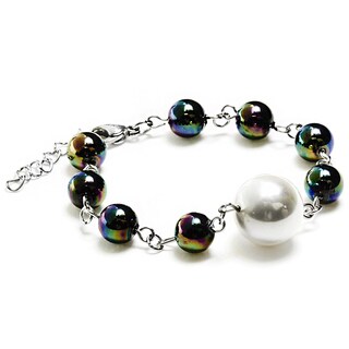 Foto 1 | Pulsera West Coast Jewelry Elya De Acero Inoxidable Con Concha De Perla - Venta Internacional.