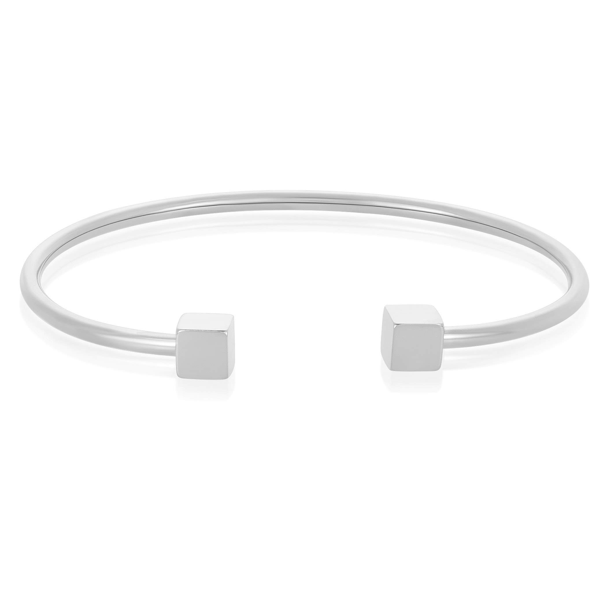 Foto 3 pulgar | Brazalete West Coast Jewelry Elya De Acero Inoxidable Pulido - Venta Internacional.