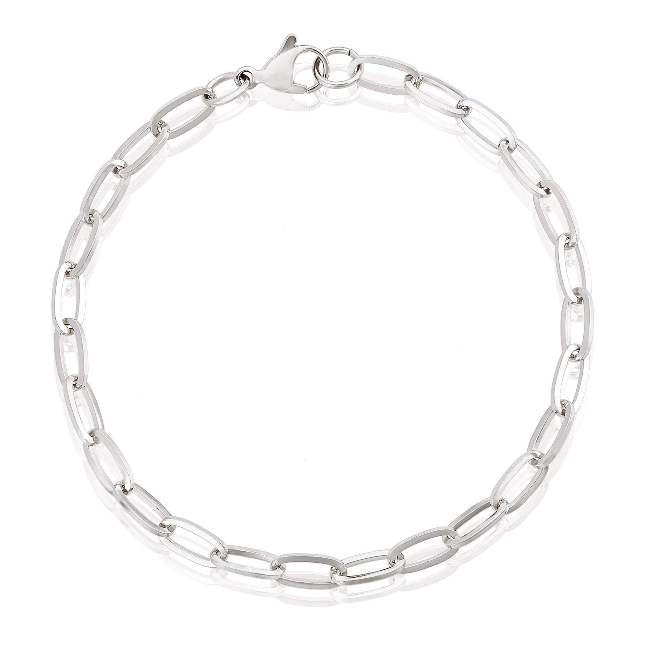 Foto 1 | Pulsera West Coast Jewelry Cuadrada De Acero Inoxidable De 5 Mm - Venta Internacional.