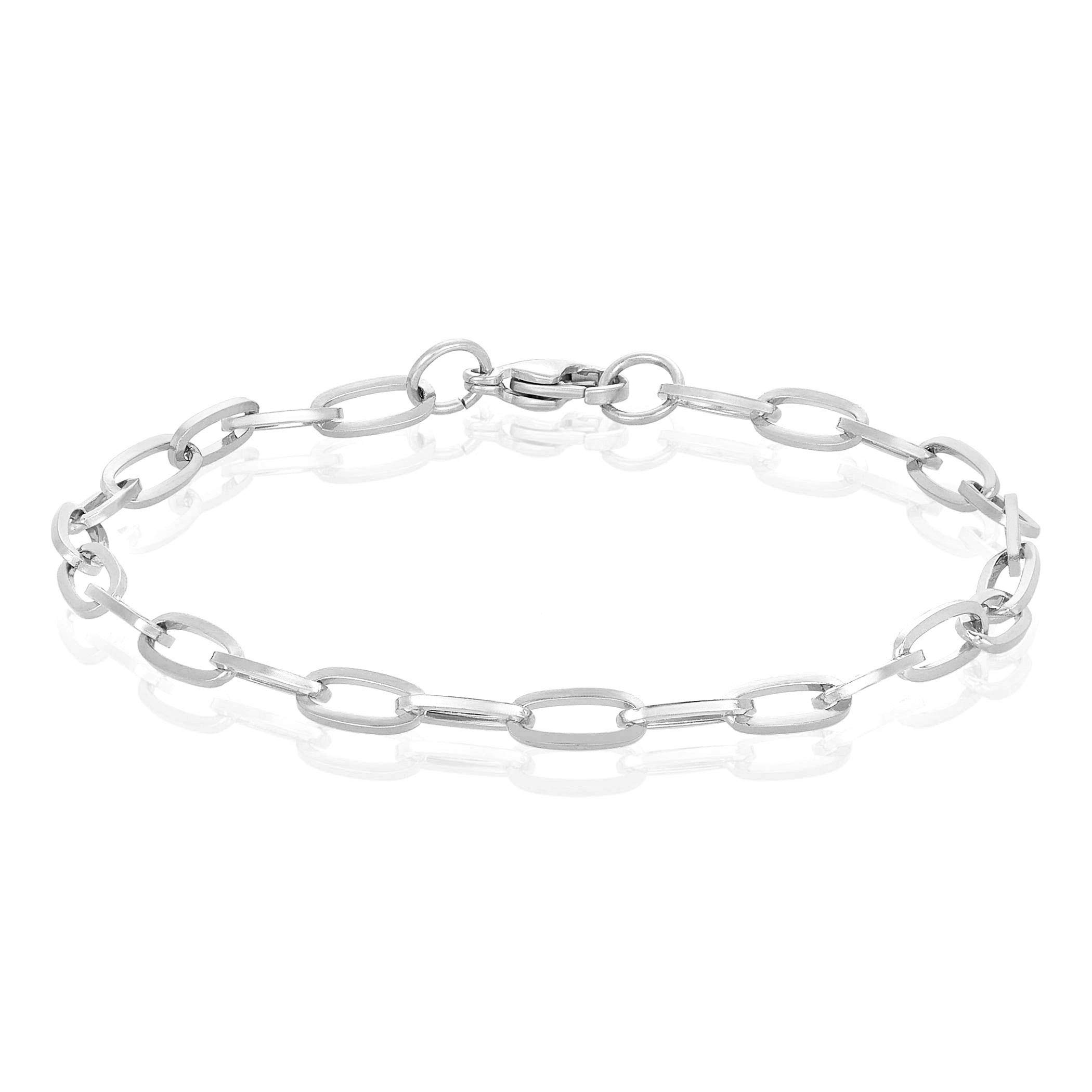 Foto 4 pulgar | Pulsera West Coast Jewelry Cuadrada De Acero Inoxidable De 5 Mm - Venta Internacional.