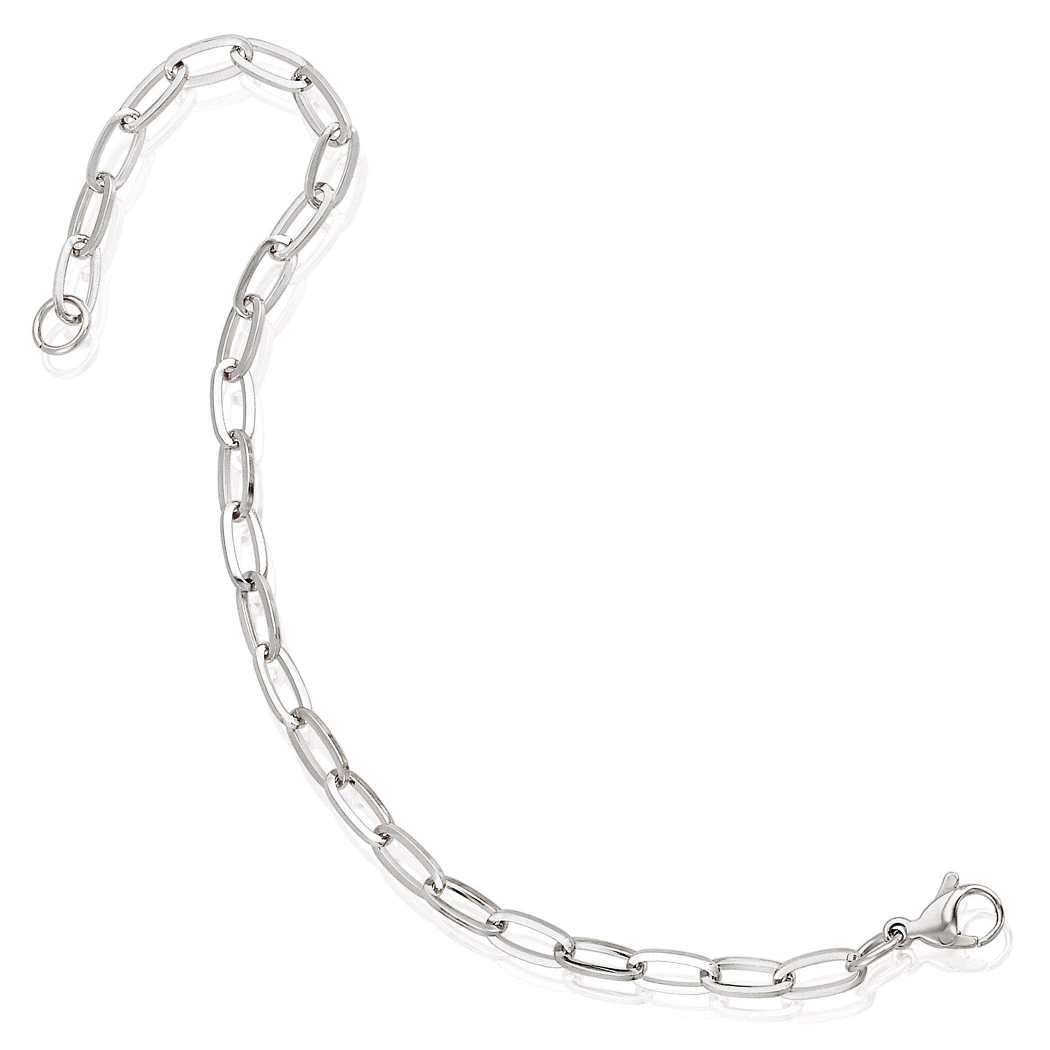 Foto 6 pulgar | Pulsera West Coast Jewelry Cuadrada De Acero Inoxidable De 5 Mm - Venta Internacional.