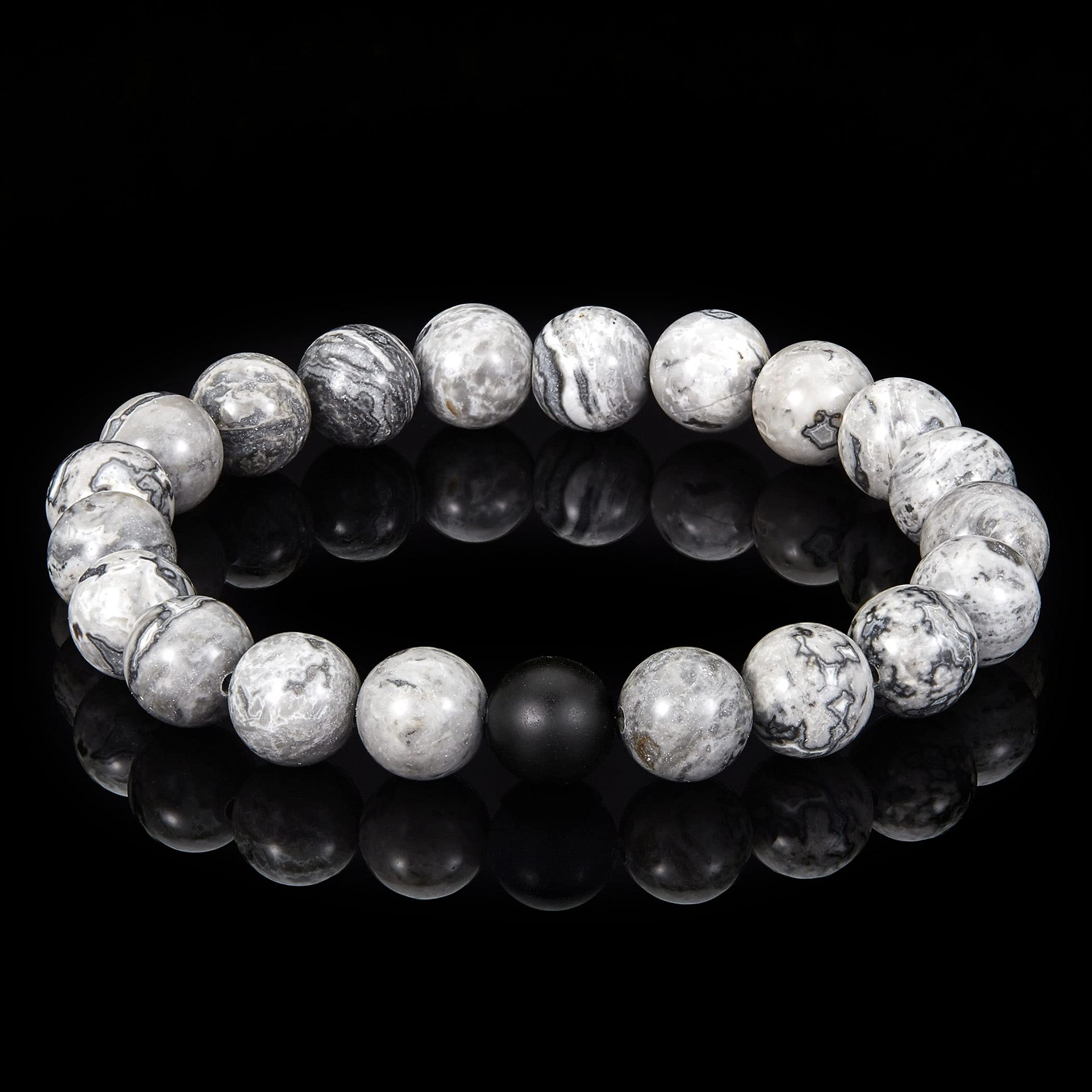 Foto 5 | Pulsera West Coast Jewelry Crisol, Jaspe Pulido Y Ónix - Venta Internacional.