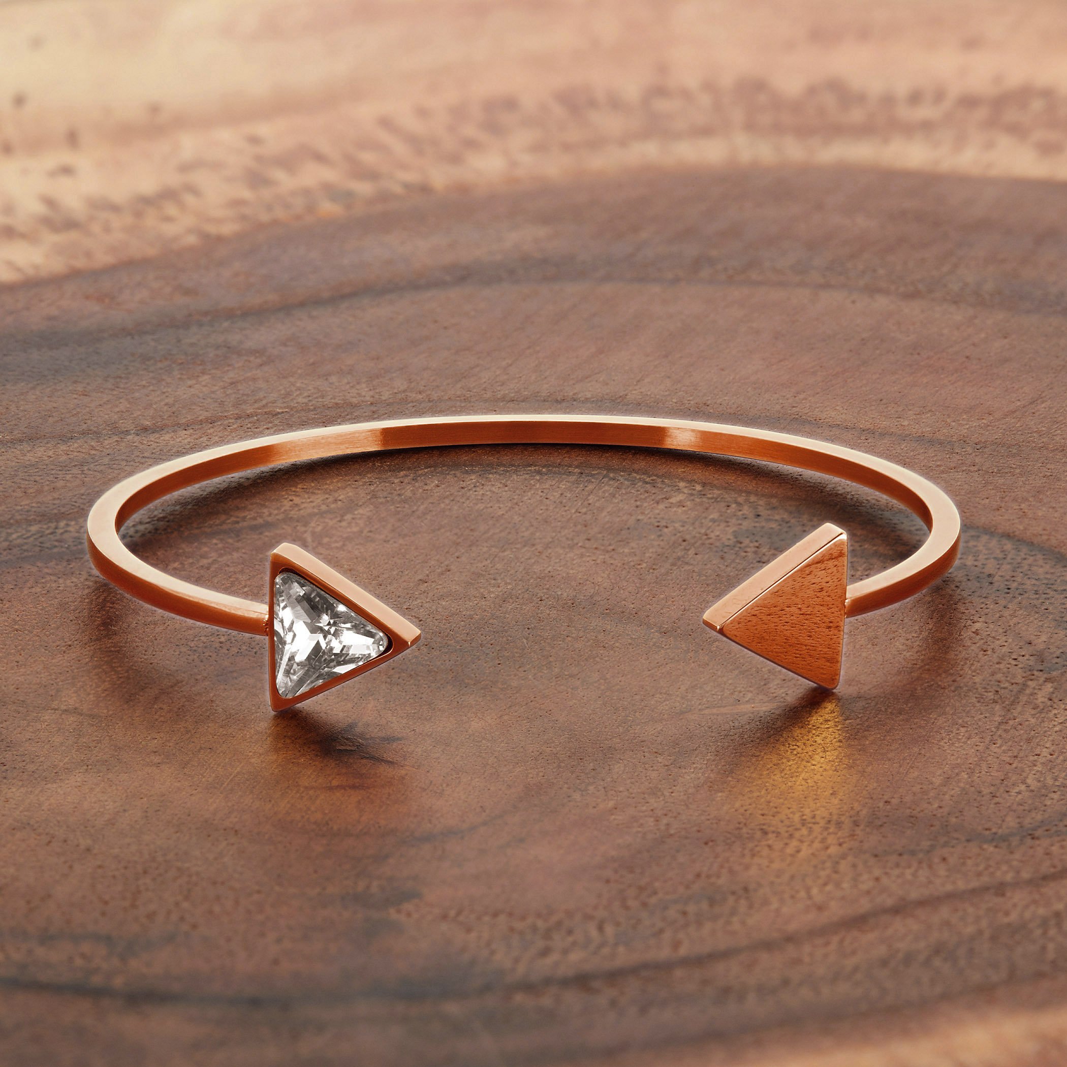 Foto 4 | Brazalete West Coast Jewelry De Acero Inoxidable En Oro Rosa - Venta Internacional.