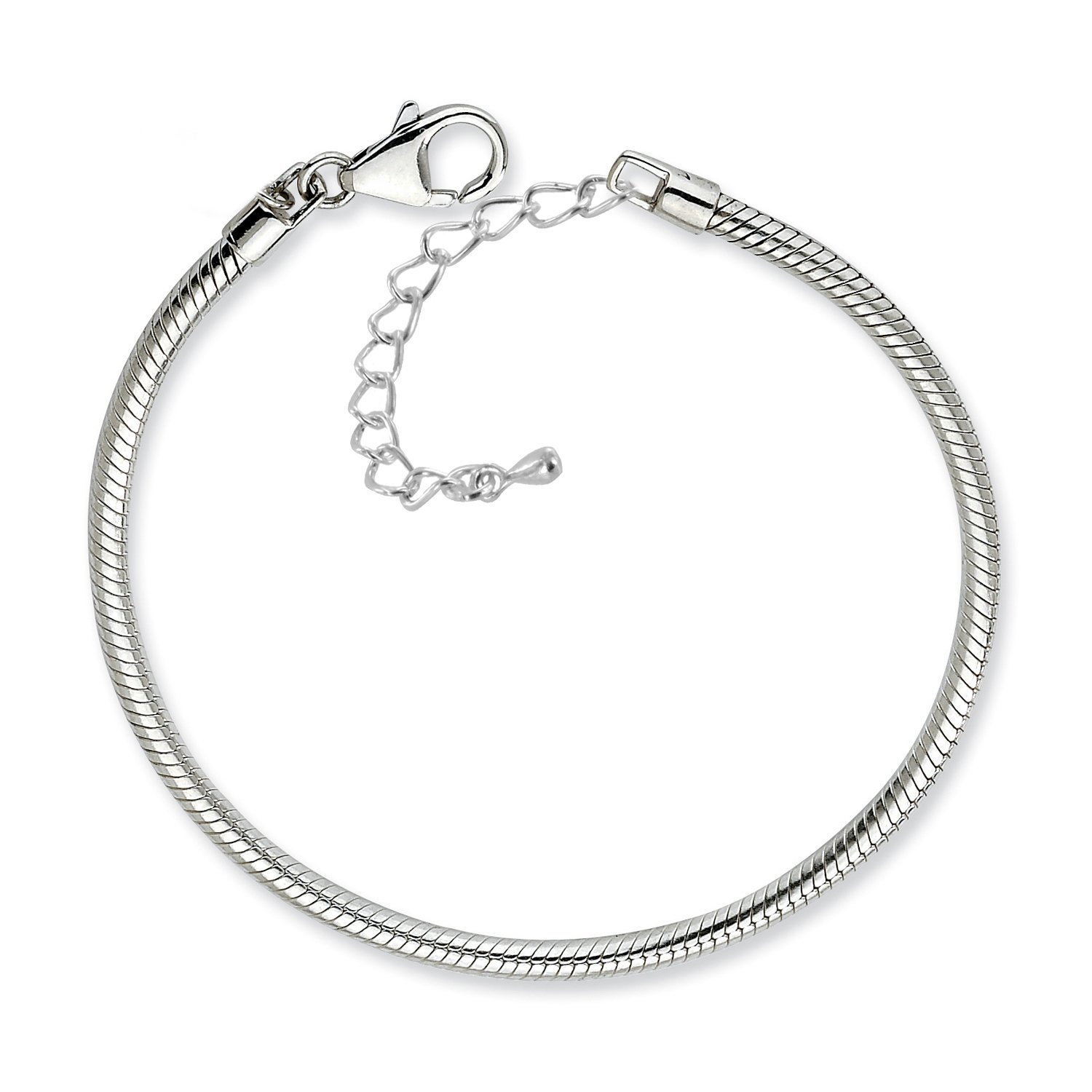 Foto 2 pulgar | Pulsera West Coast Jewelry Con Cadena De Serpiente Chapada En Plata - Venta Internacional.
