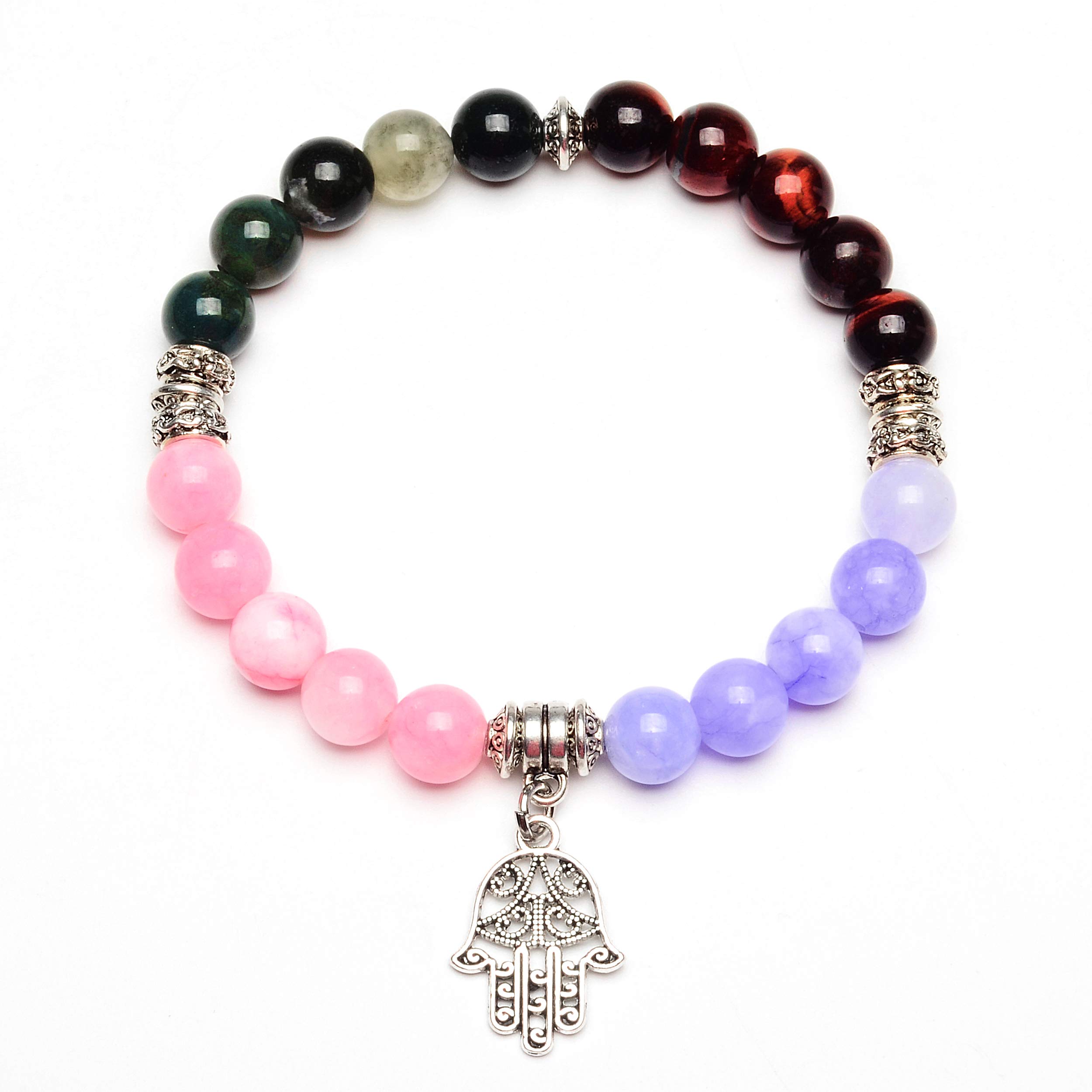 Foto 2 | Pulsera West Coast Jewelry Elya Hamsa, Colgante De Mano Con Ágata De Jade - Venta Internacional.