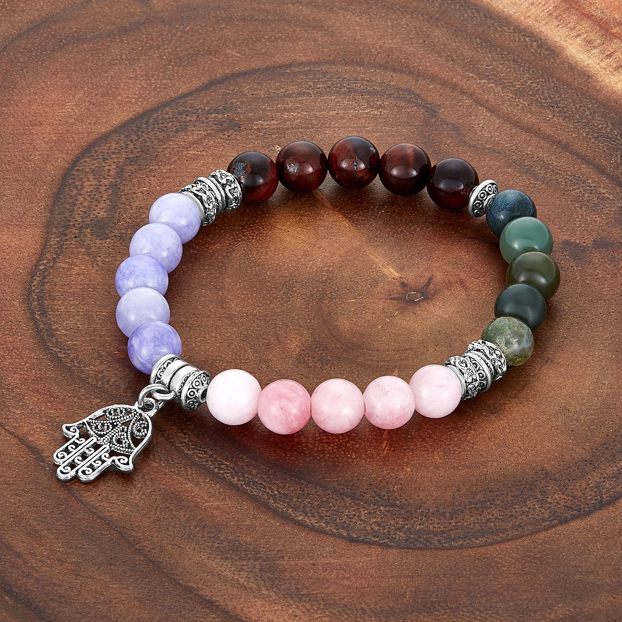 Foto 5 | Pulsera West Coast Jewelry Elya Hamsa, Colgante De Mano Con Ágata De Jade - Venta Internacional.