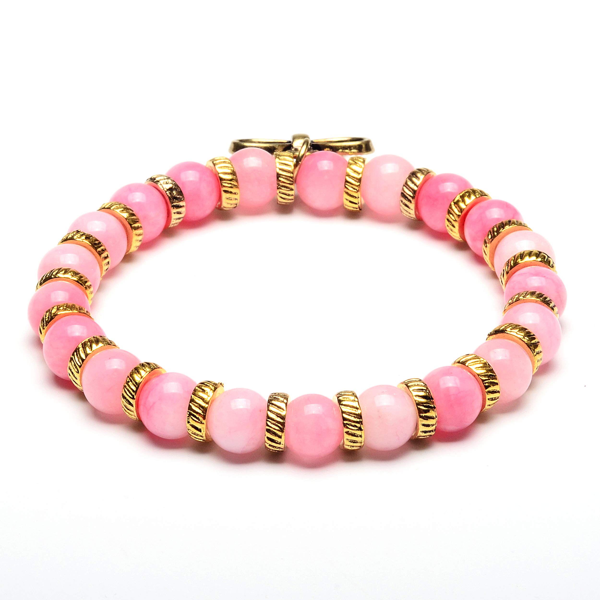 Foto 3 | Brazalete West Coast Jewelry Con Forma De Pajarita Con Piedra De Jade Rosa - Venta Internacional.