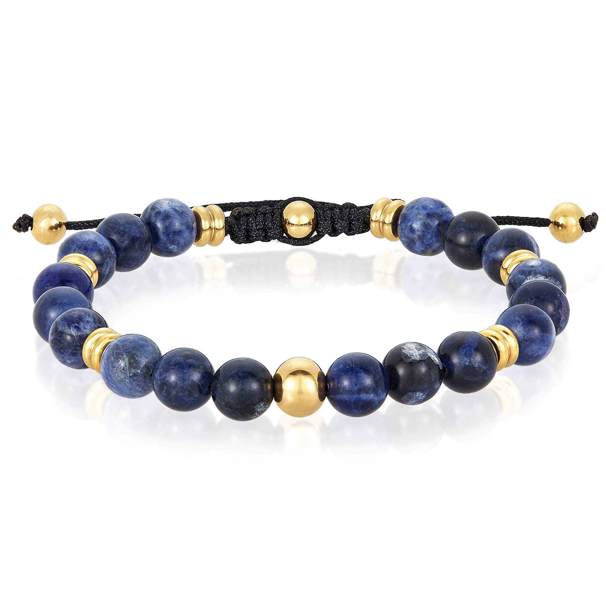Foto 1 | Pulsera West Coast Jewelry, Piedra Sodalita, Acero Chapado En Oro - Venta Internacional.