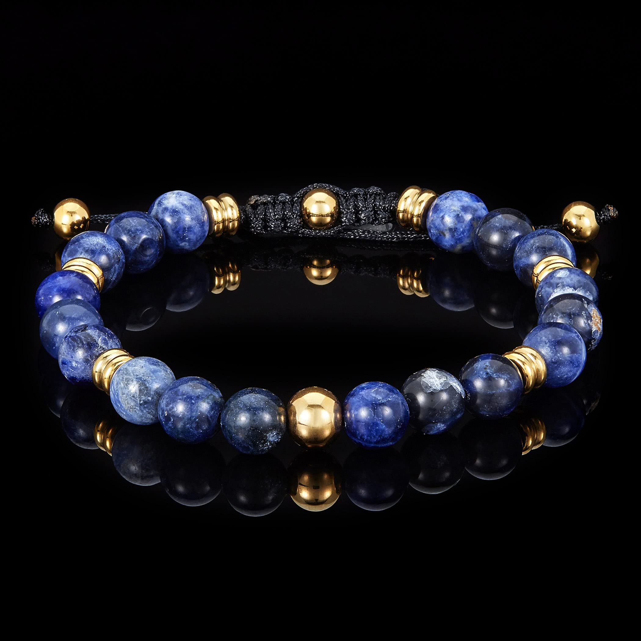 Foto 5 | Pulsera West Coast Jewelry, Piedra Sodalita, Acero Chapado En Oro - Venta Internacional.