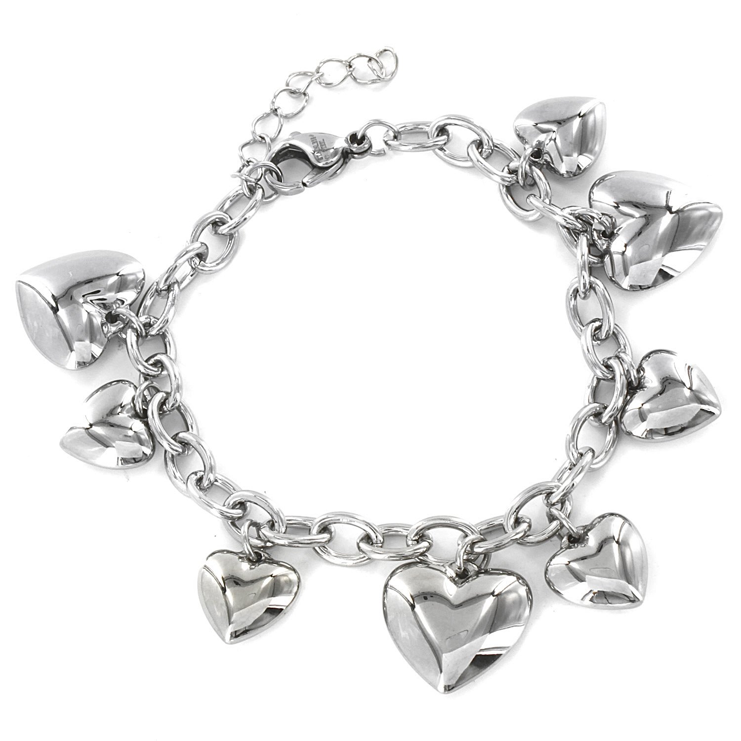 Foto 1 | Pulsera West Coast Jewelry Con Forma De Corazón De Acero Inoxidable - Venta Internacional.