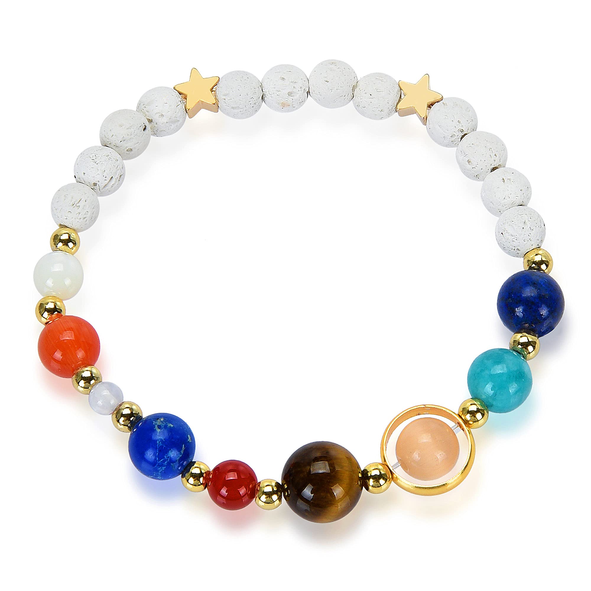 Foto 2 pulgar | Pulsera West Coast Jewelry Solar System Con Cuentas Elásticas De 6 Mm - Venta Internacional.