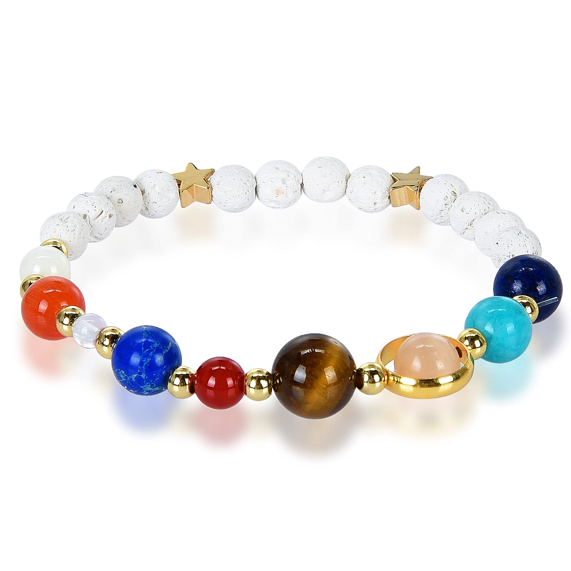Foto 2 | Pulsera West Coast Jewelry Solar System Con Cuentas Elásticas De 6 Mm - Venta Internacional.