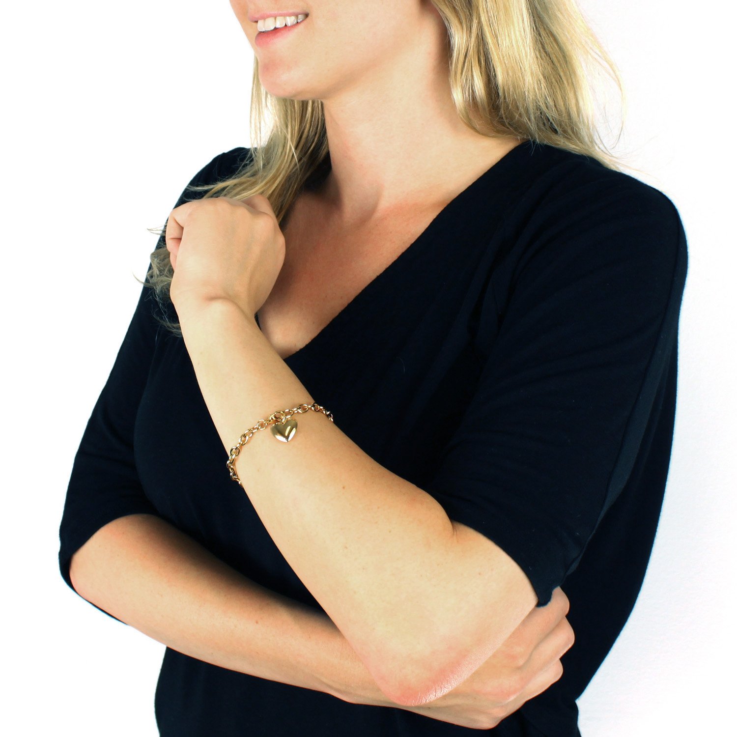 Foto 4 pulgar | Pulsera West Coast Jewelry De Acero Inoxidable Chapado En Oro - Venta Internacional.