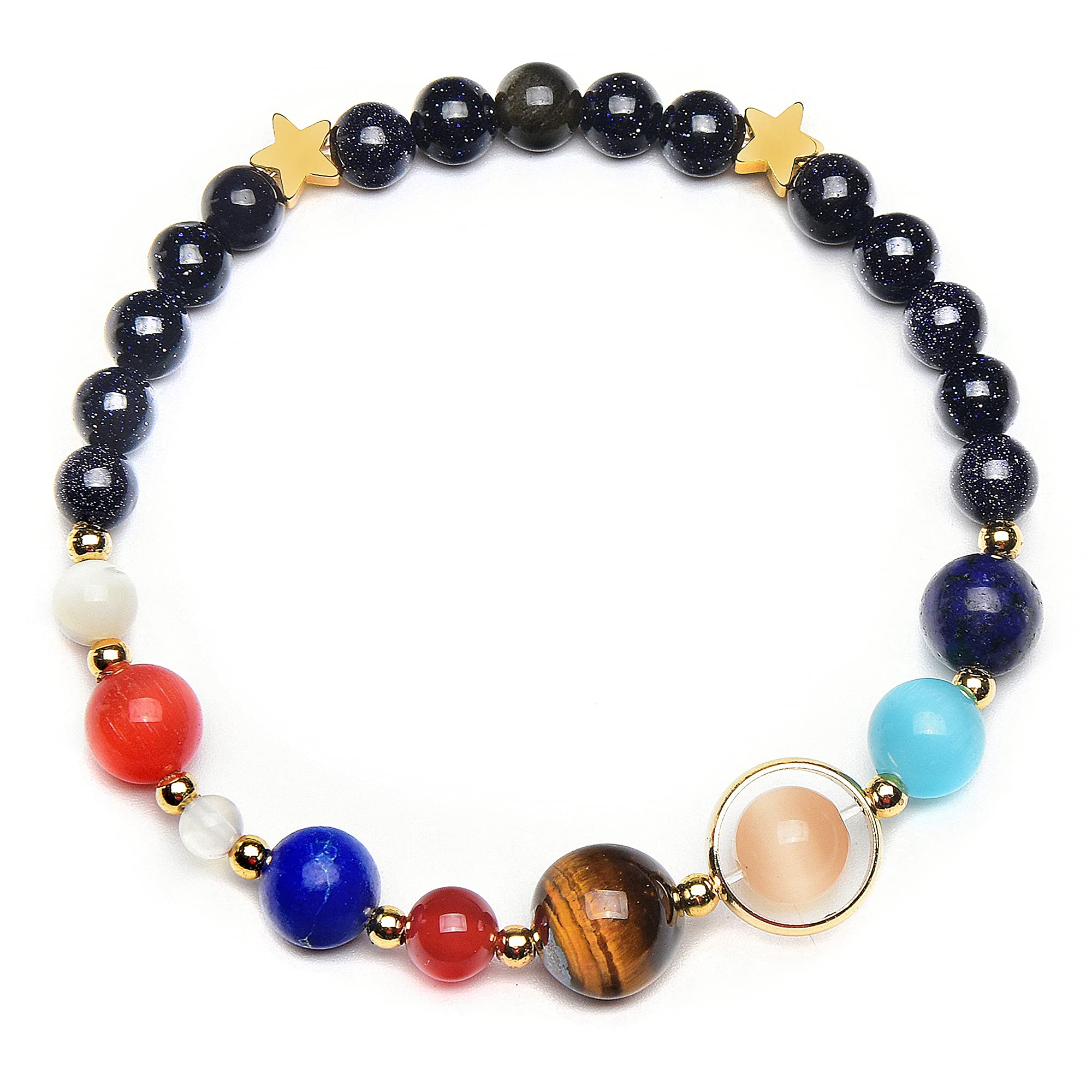 Foto 2 pulgar | Pulsera West Coast Jewelry Solar System Con Cuentas De Arenisca - Venta Internacional.