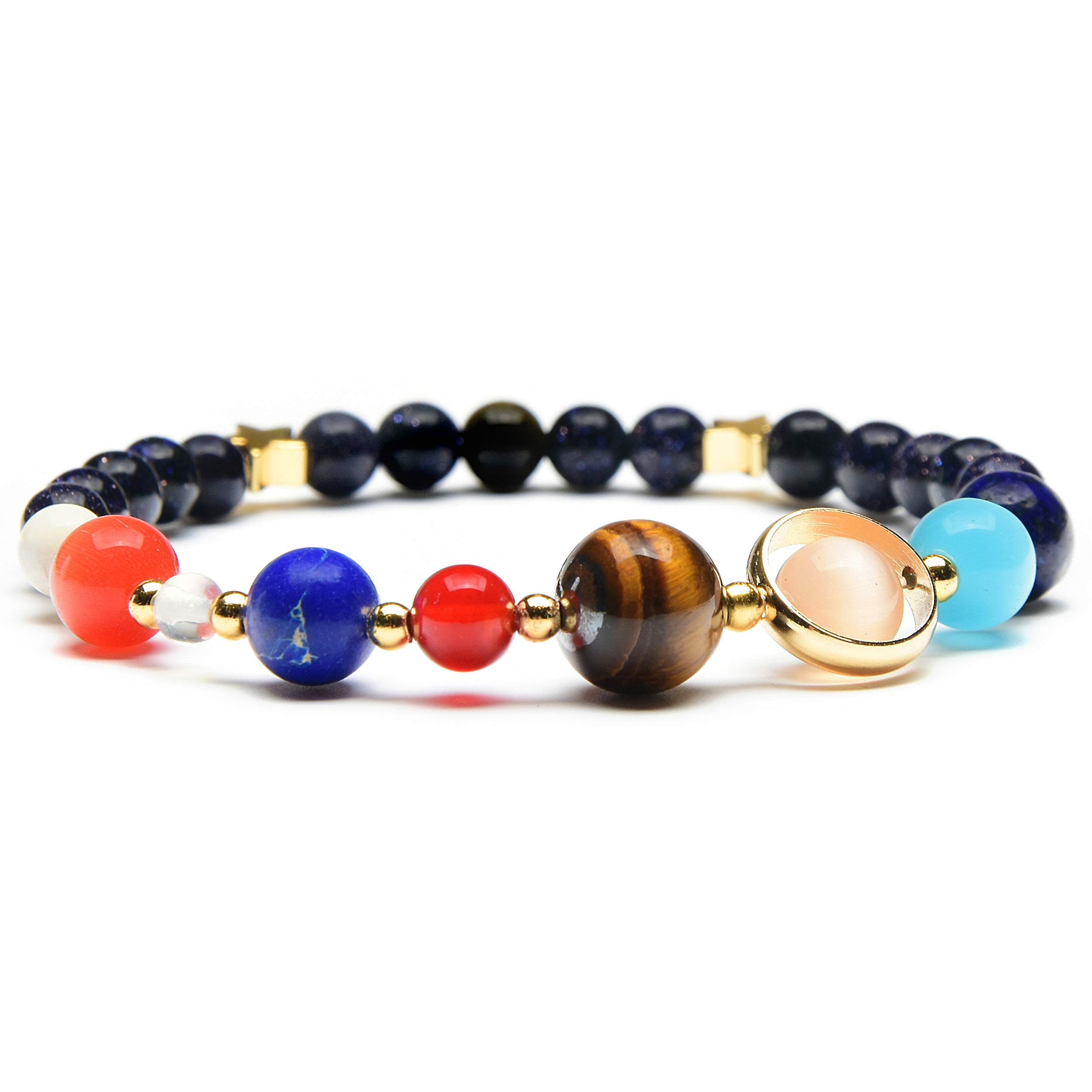 Foto 3 pulgar | Pulsera West Coast Jewelry Solar System Con Cuentas De Arenisca - Venta Internacional.